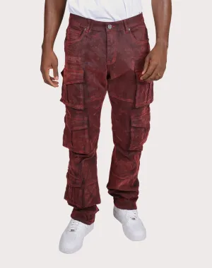 Grindhouse Straight Fit Flocked Marino Denim Jeans