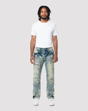 Grindhouse Streak Bleach Slim Fit Orion Blue Jeans