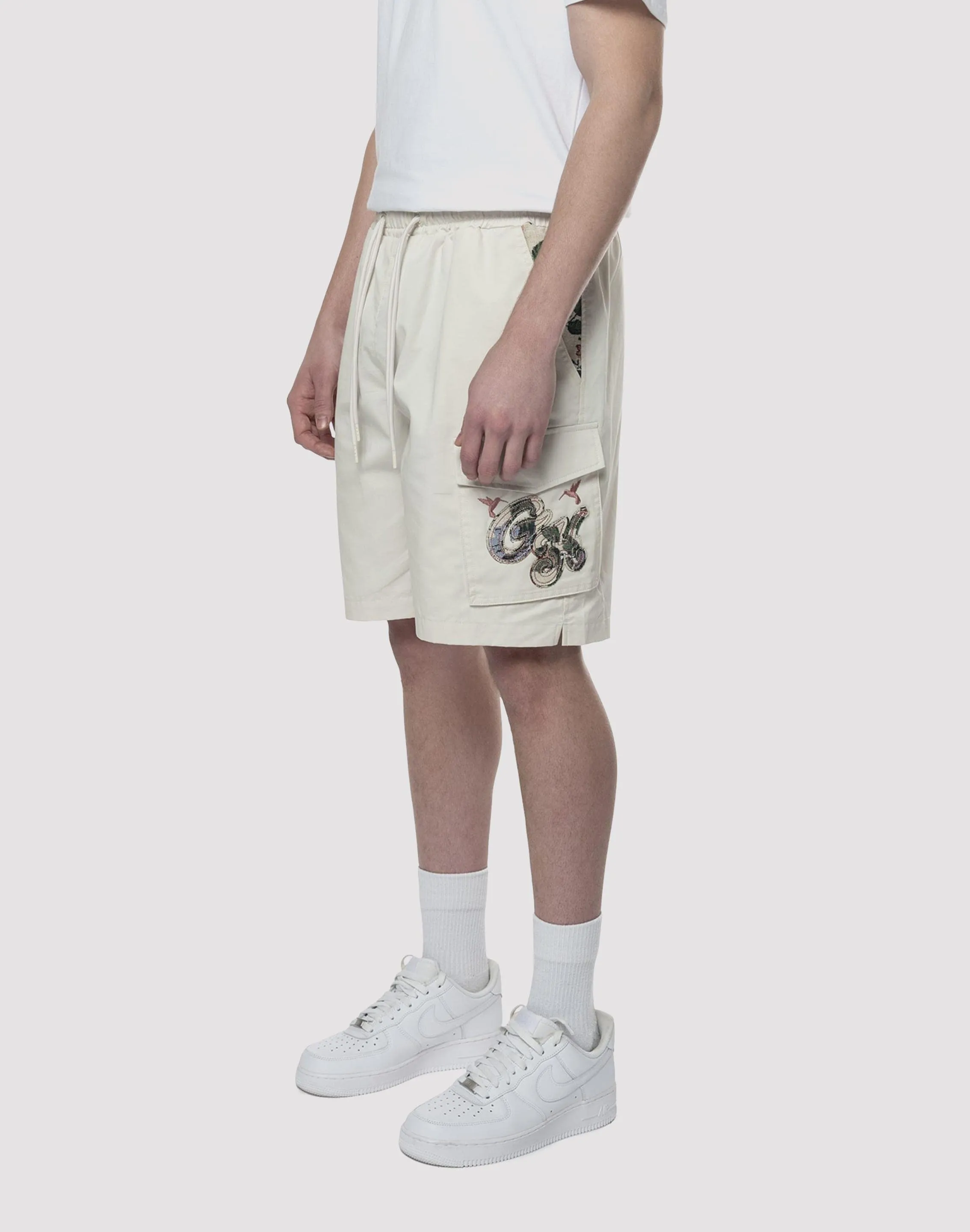 Grindhouse Tapestry Trim Twill Shorts