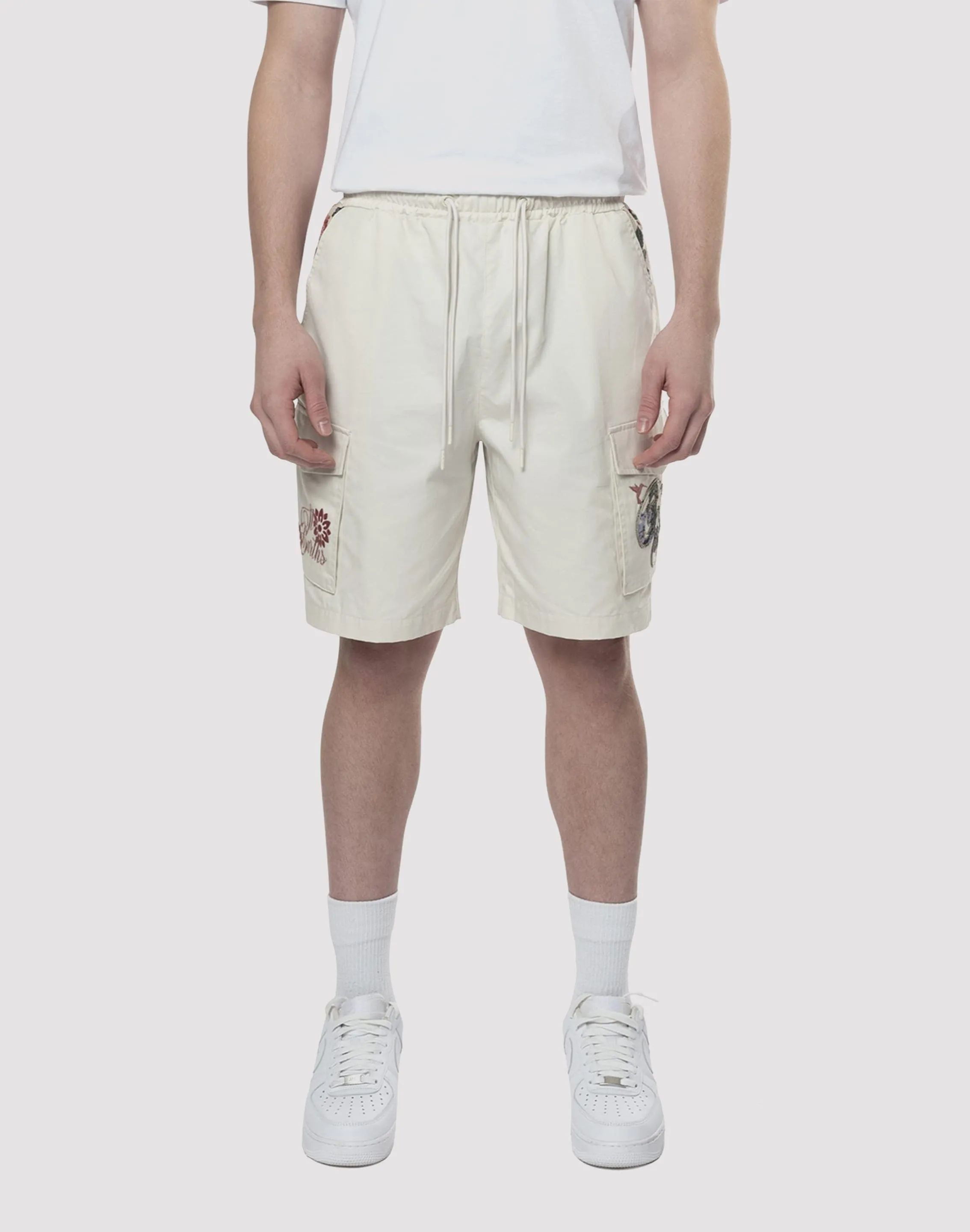 Grindhouse Tapestry Trim Twill Shorts