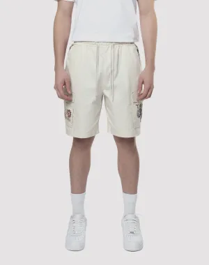 Grindhouse Tapestry Trim Twill Shorts