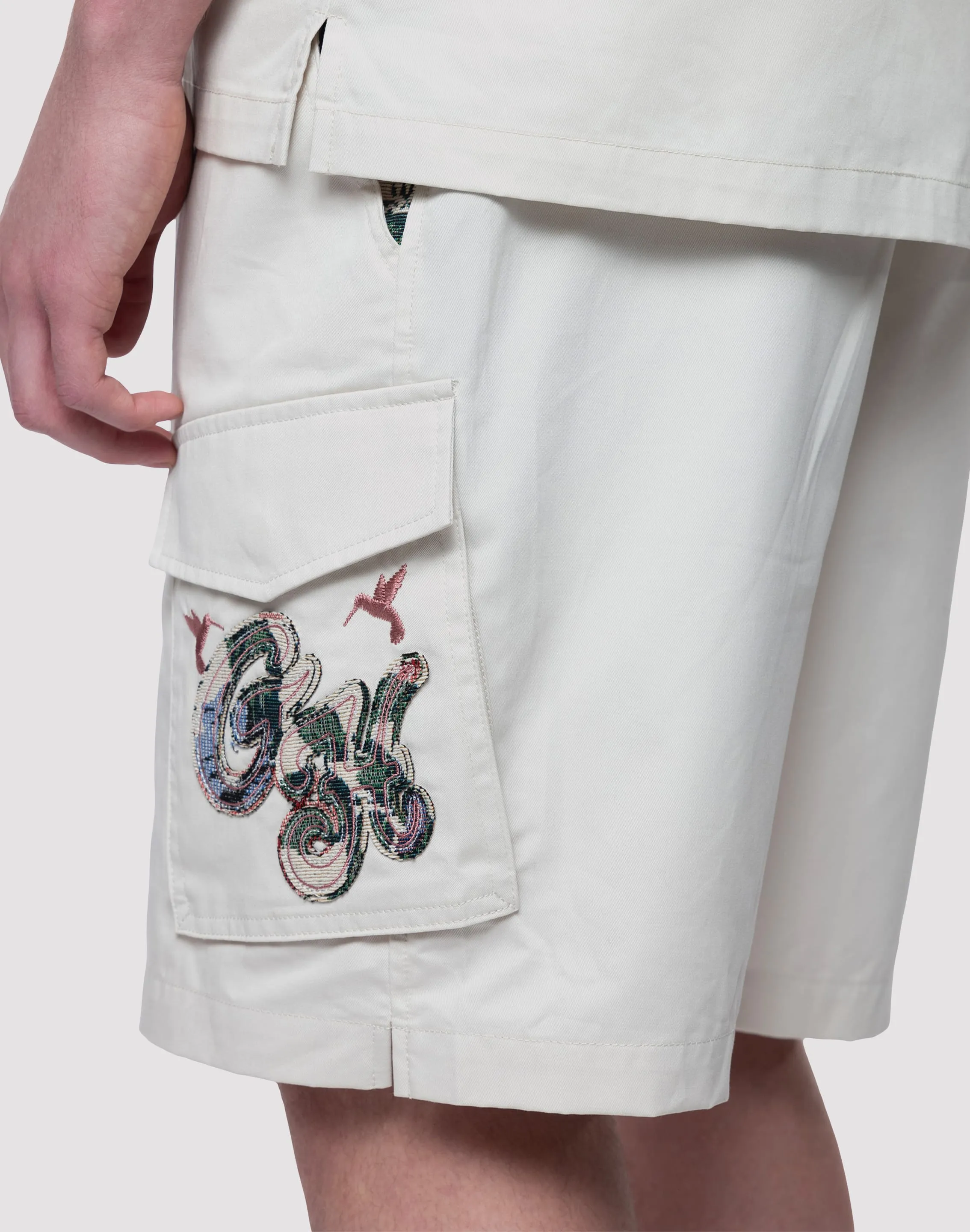 Grindhouse Tapestry Trim Twill Shorts