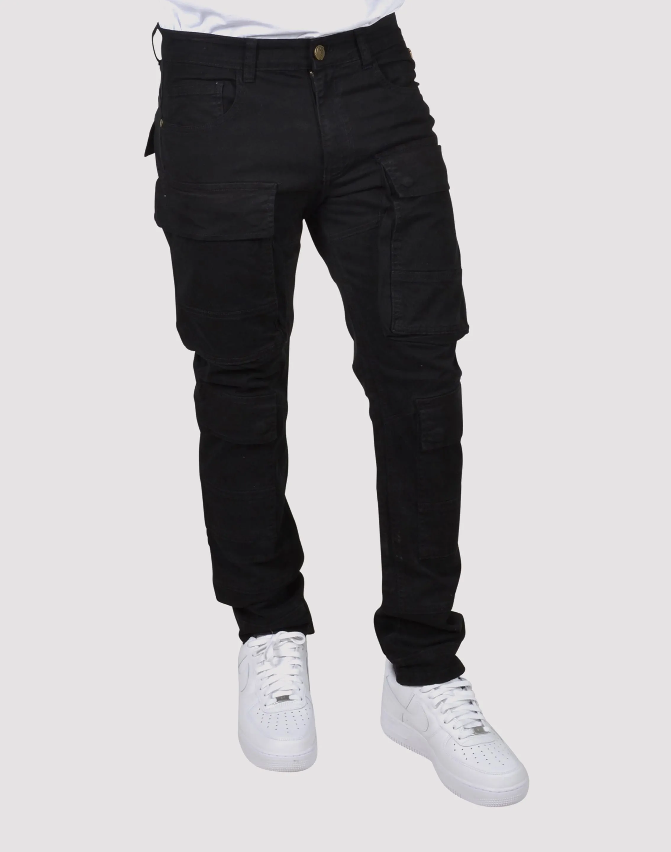 Grindhouse Twill Cargo Black Pants