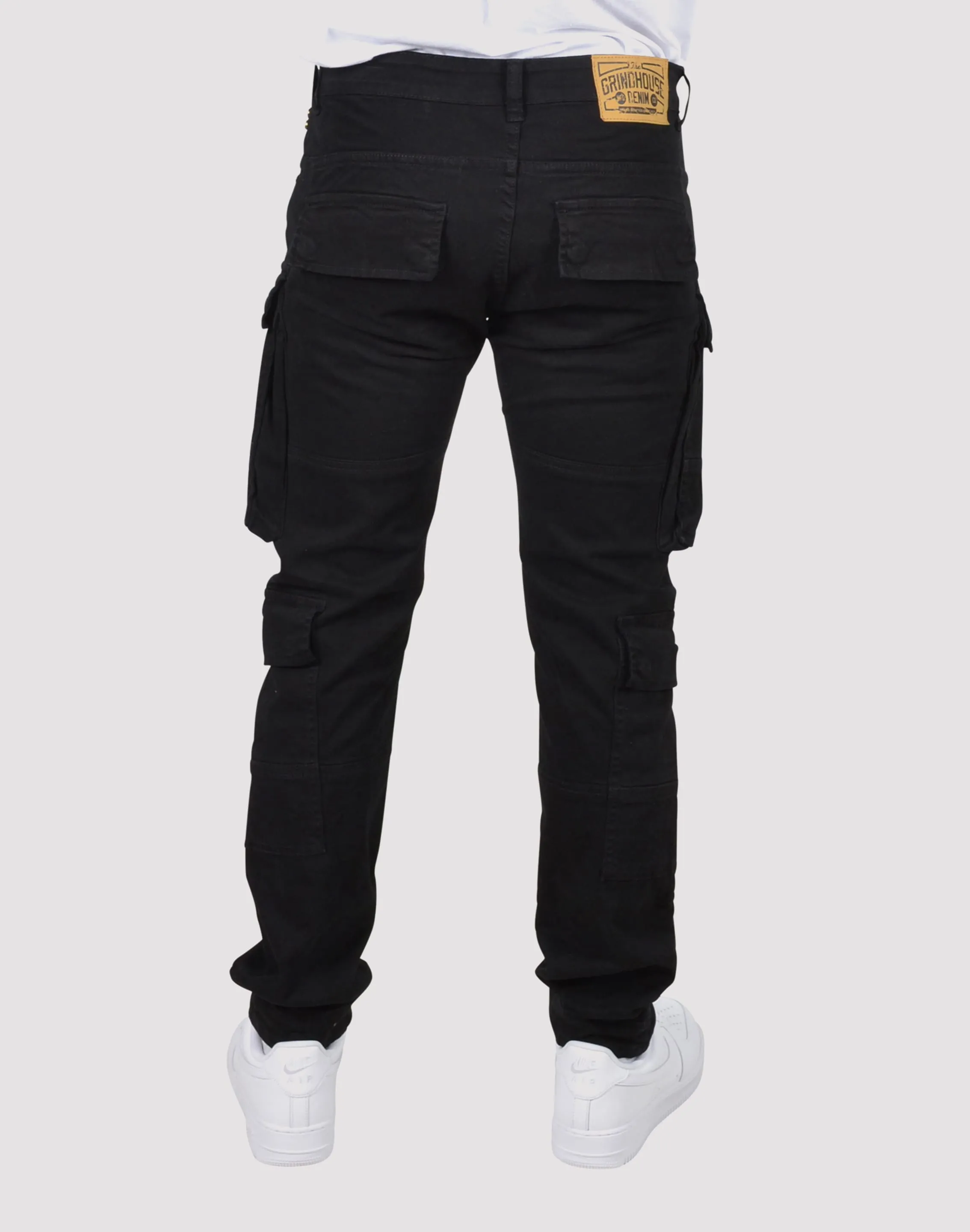 Grindhouse Twill Cargo Black Pants
