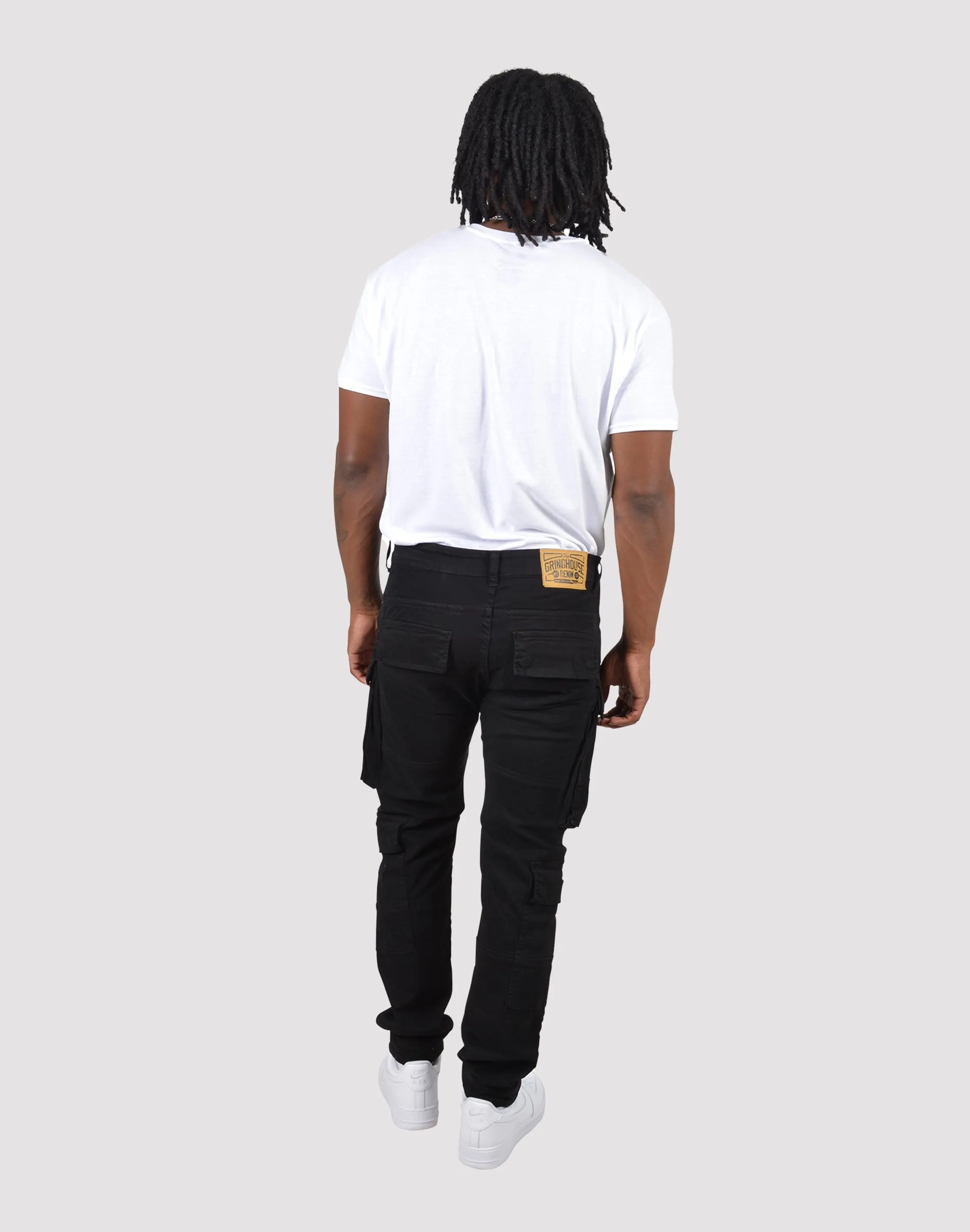 Grindhouse Twill Cargo Black Pants