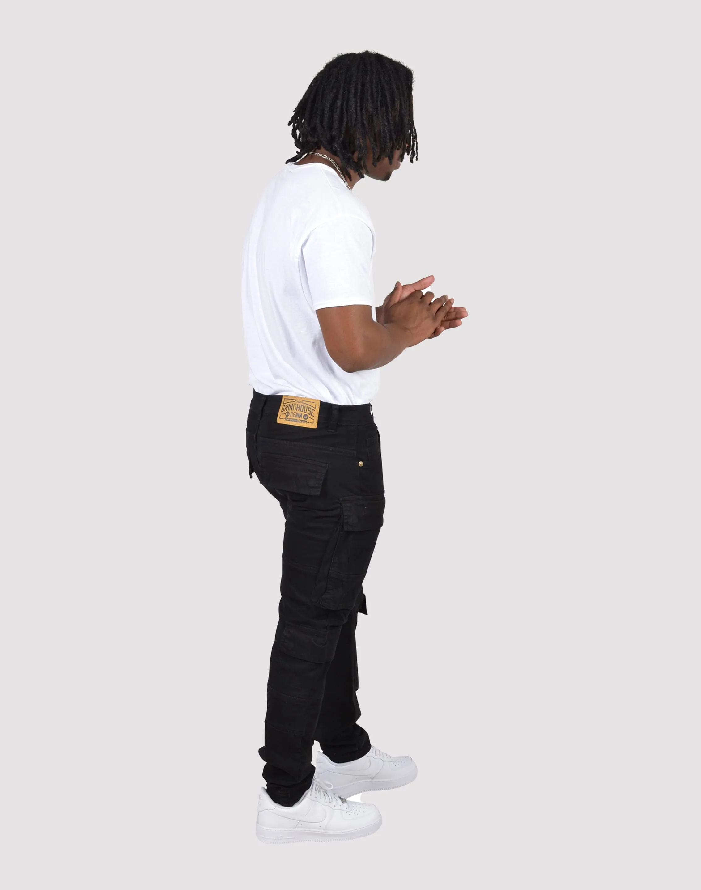 Grindhouse Twill Cargo Black Pants