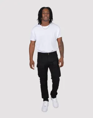 Grindhouse Twill Cargo Black Pants