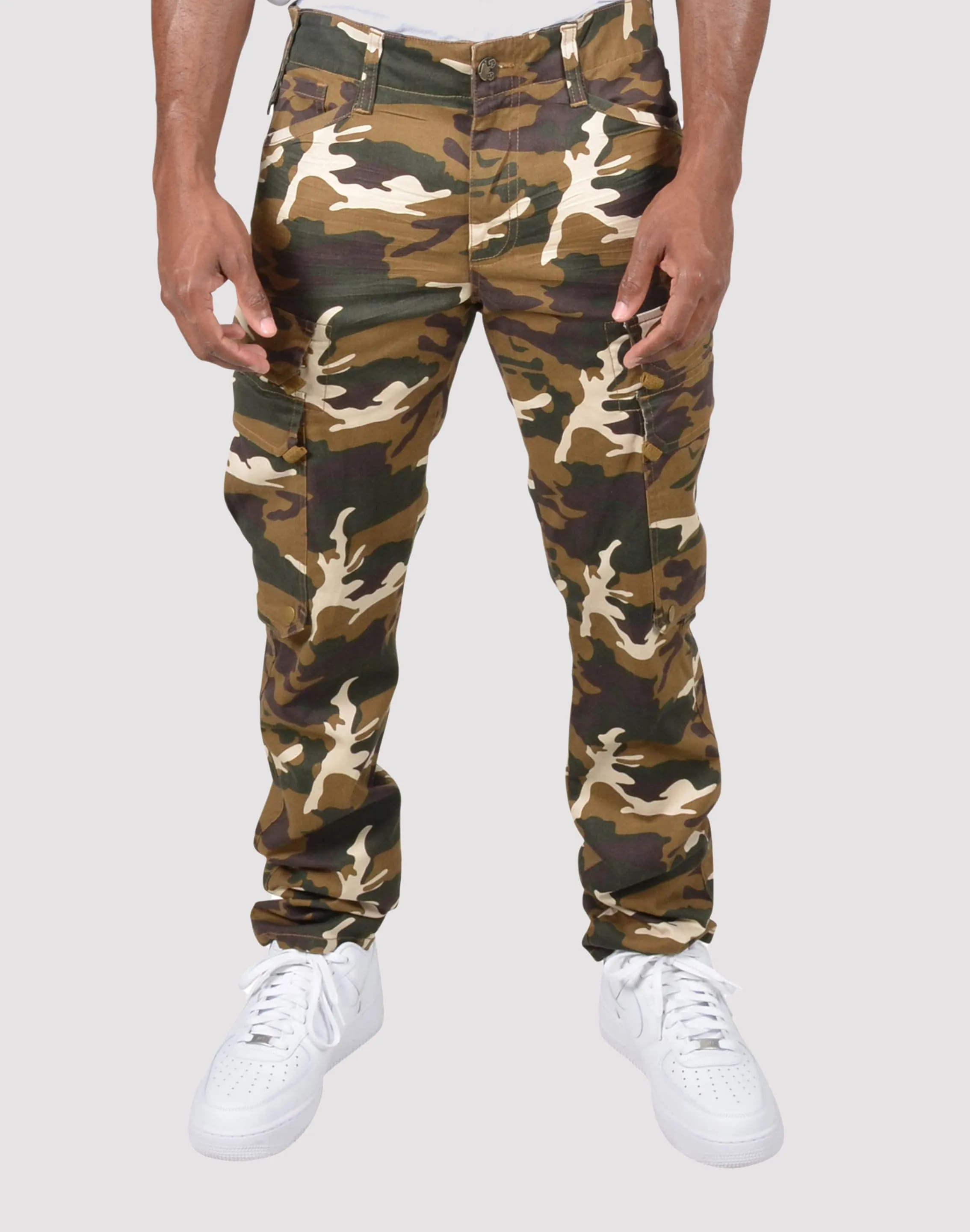 Grindhouse Twill Front Cargo Zip Camo Pants