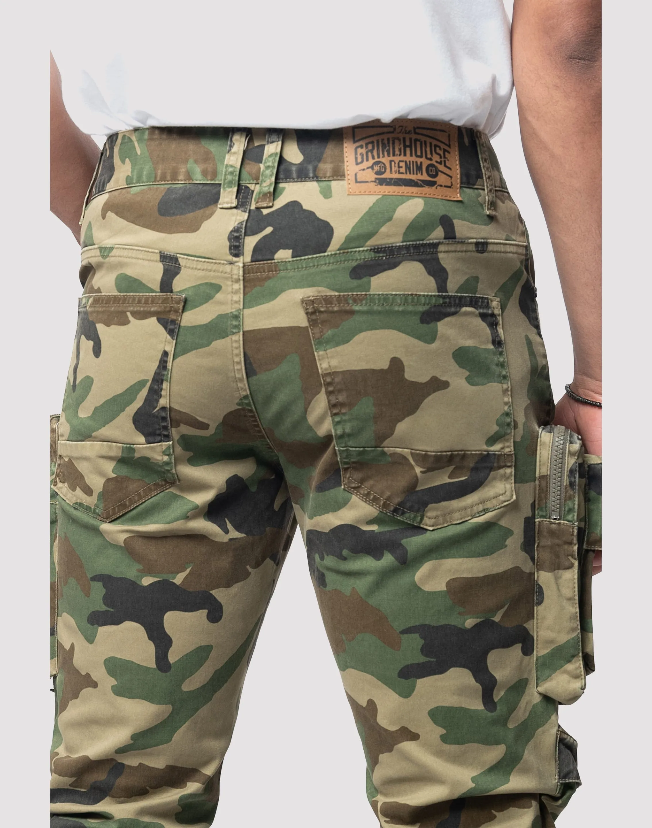 Grindhouse Twill Slim Fit Cargo Camo Pants