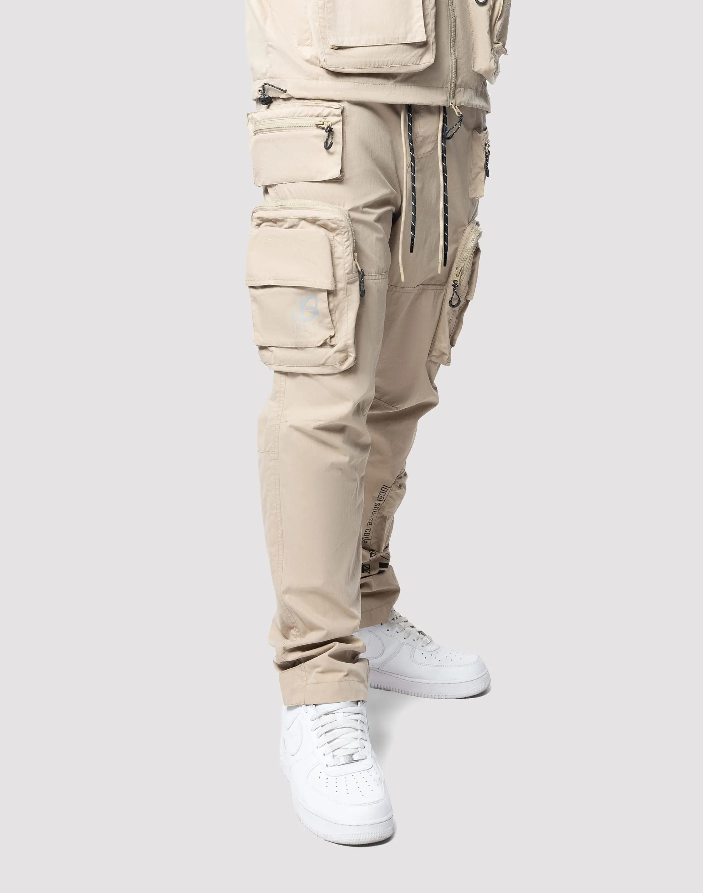 Grindhouse Utility Khaki Nylon Pants