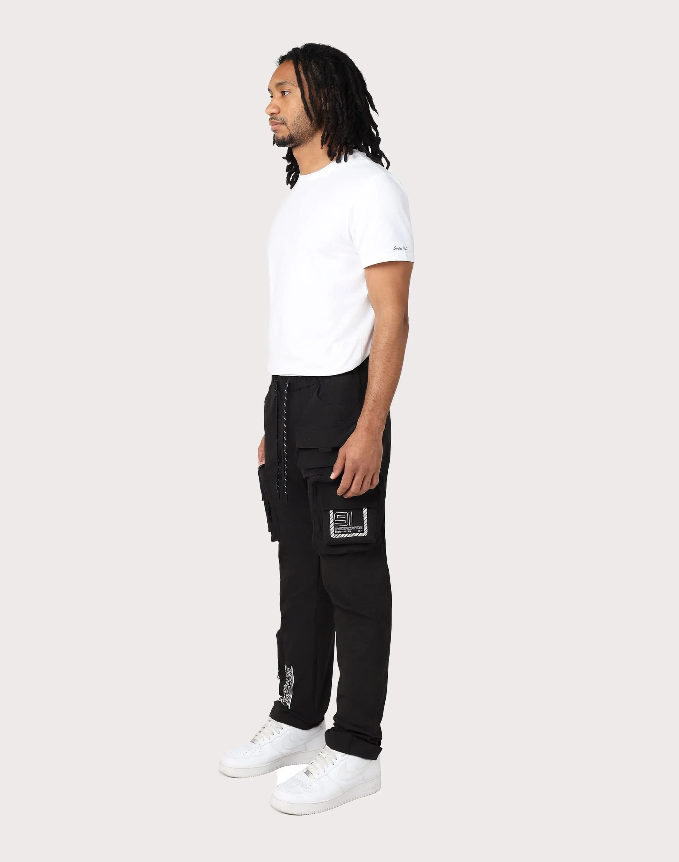 Grindhouse Utility Nylon Black Cargo Pants