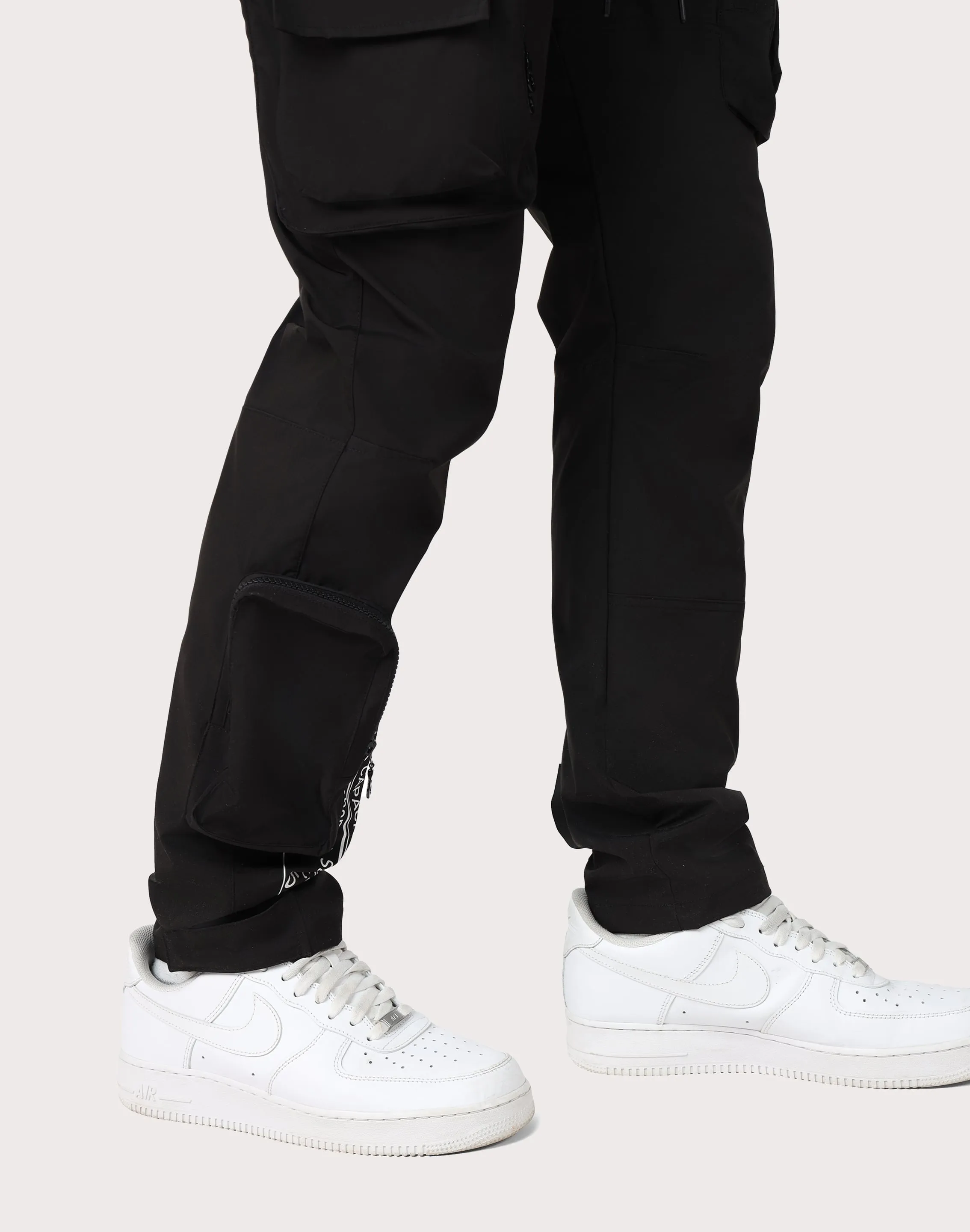 Grindhouse Utility Nylon Black Cargo Pants