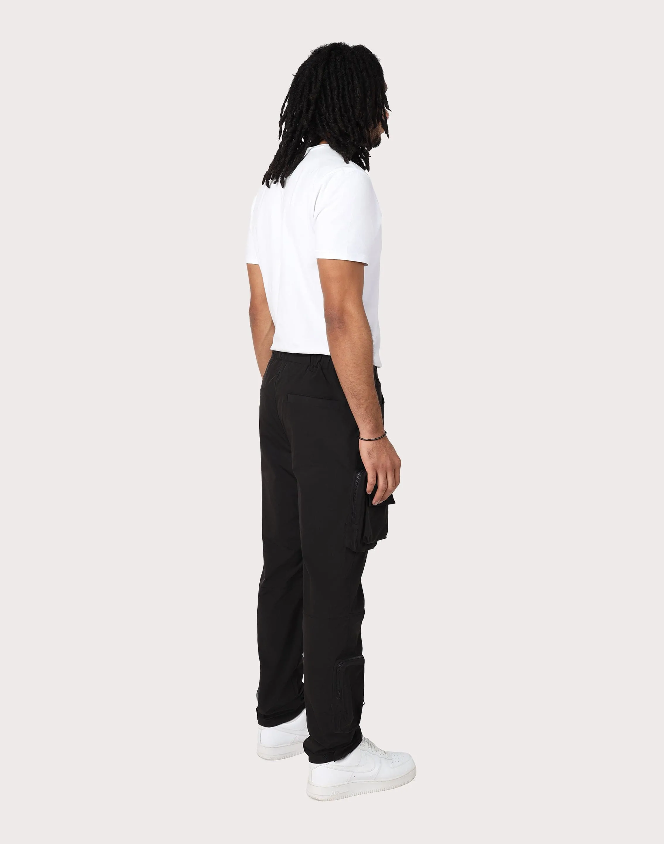Grindhouse Utility Nylon Black Cargo Pants