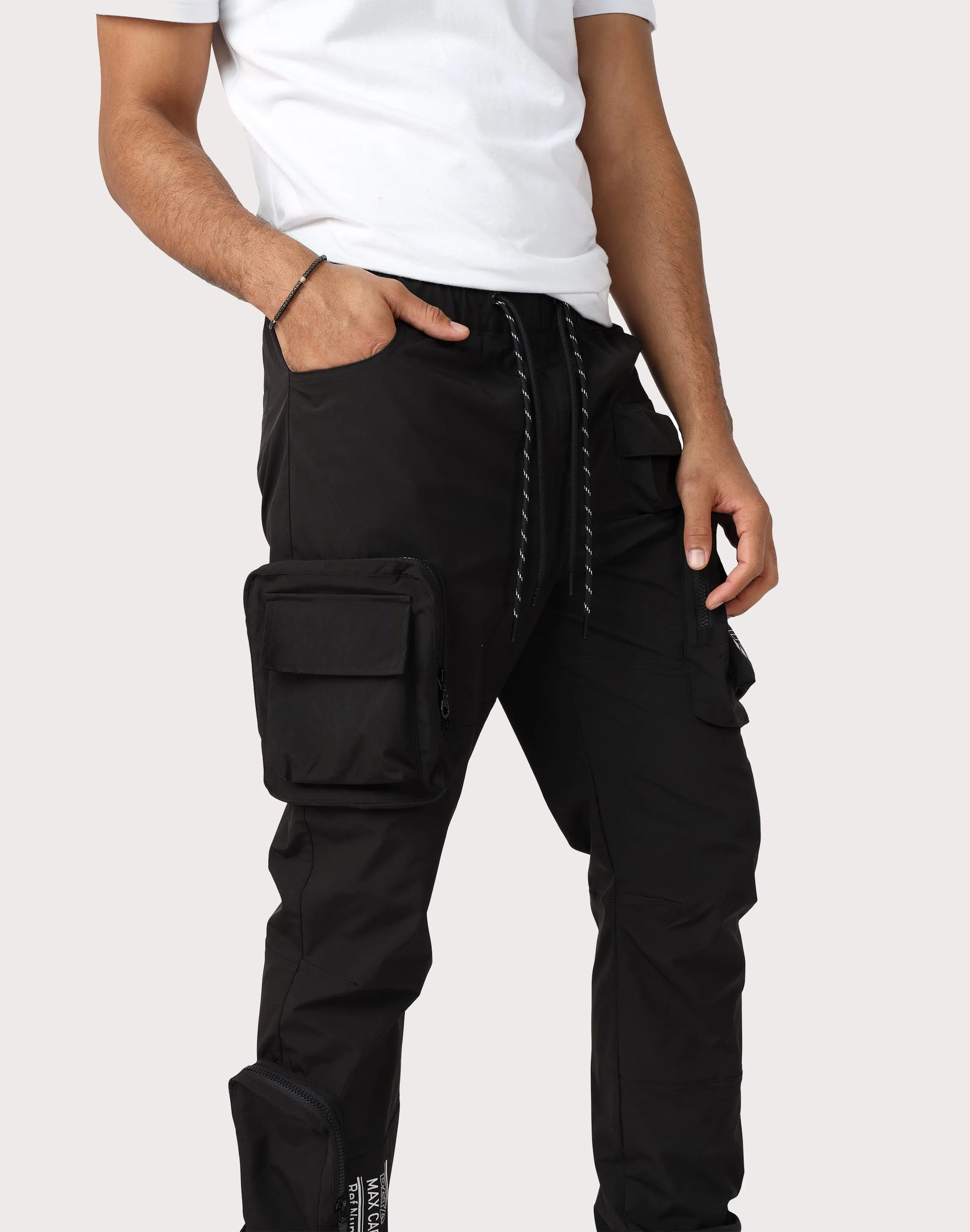 Grindhouse Utility Nylon Black Cargo Pants