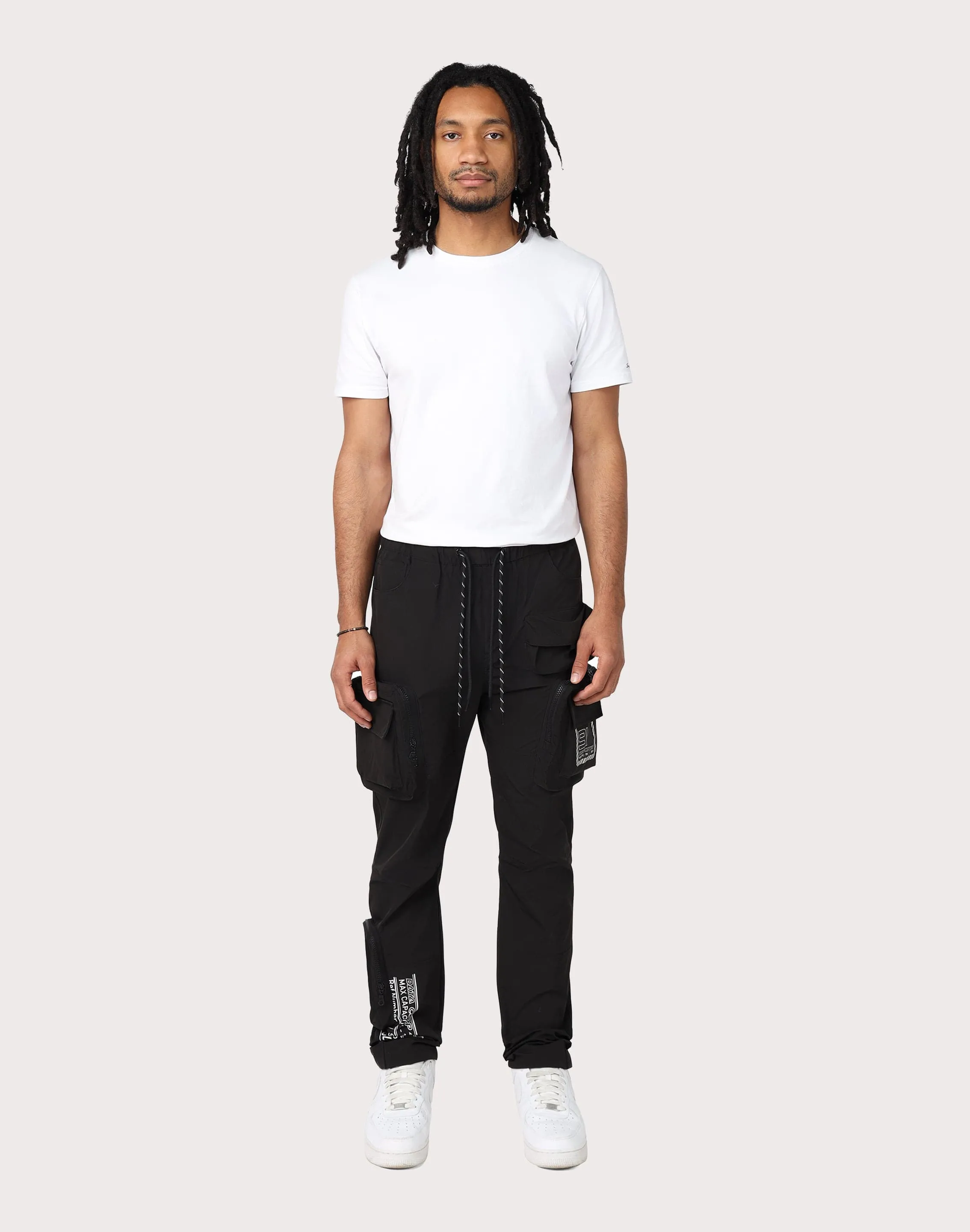 Grindhouse Utility Nylon Black Cargo Pants