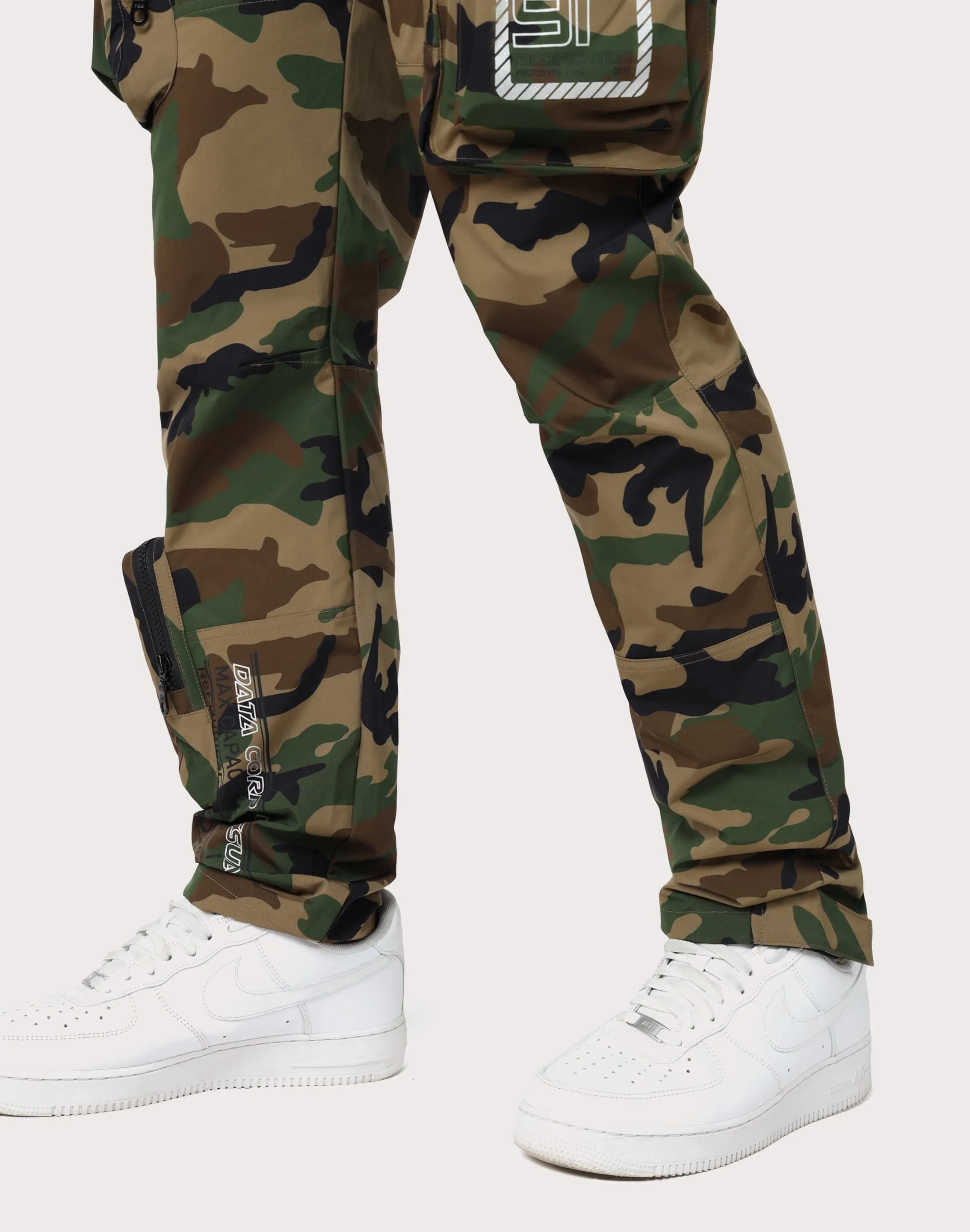 Grindhouse Utility Nylon Wood Camo Cargo Pants