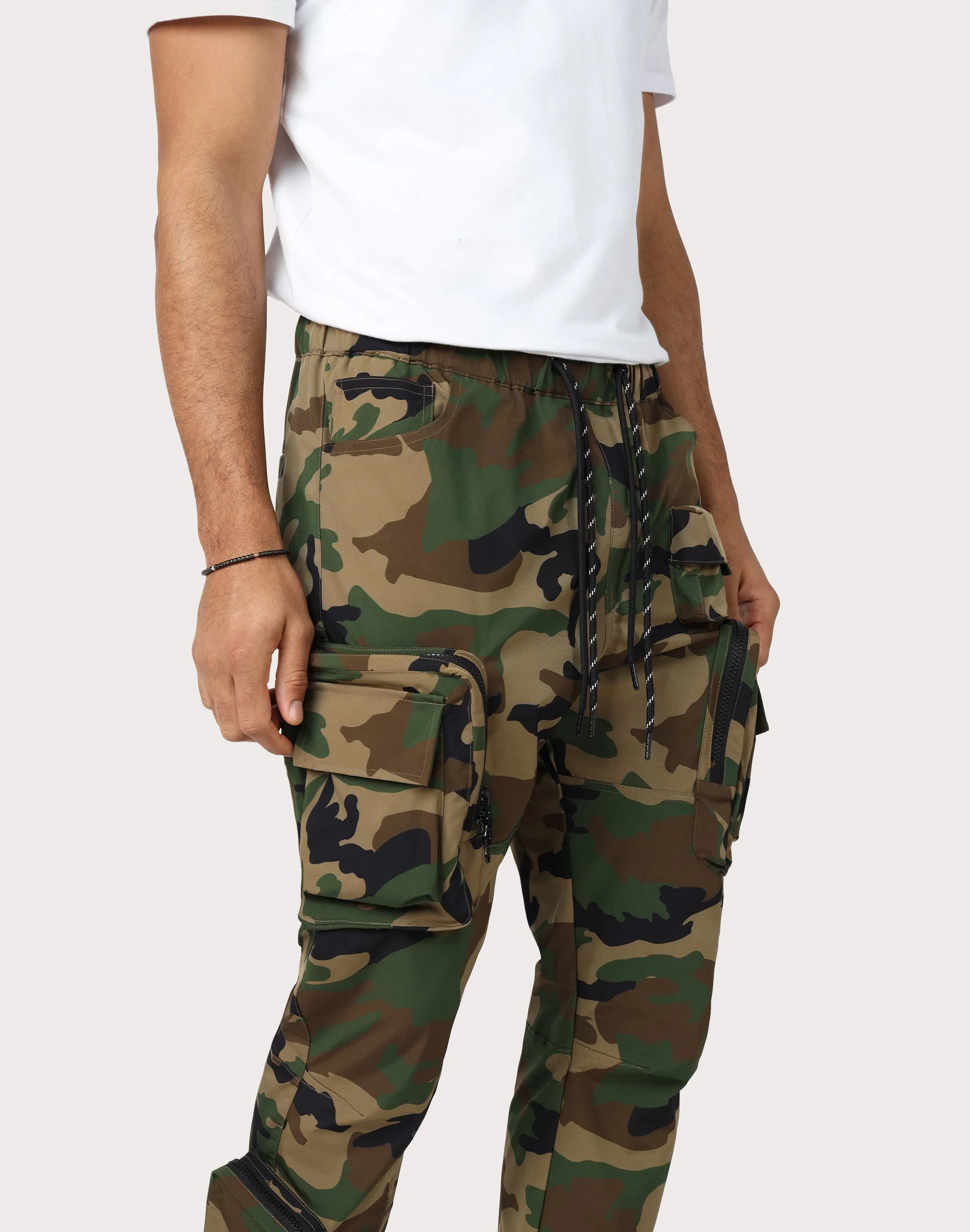 Grindhouse Utility Nylon Wood Camo Cargo Pants