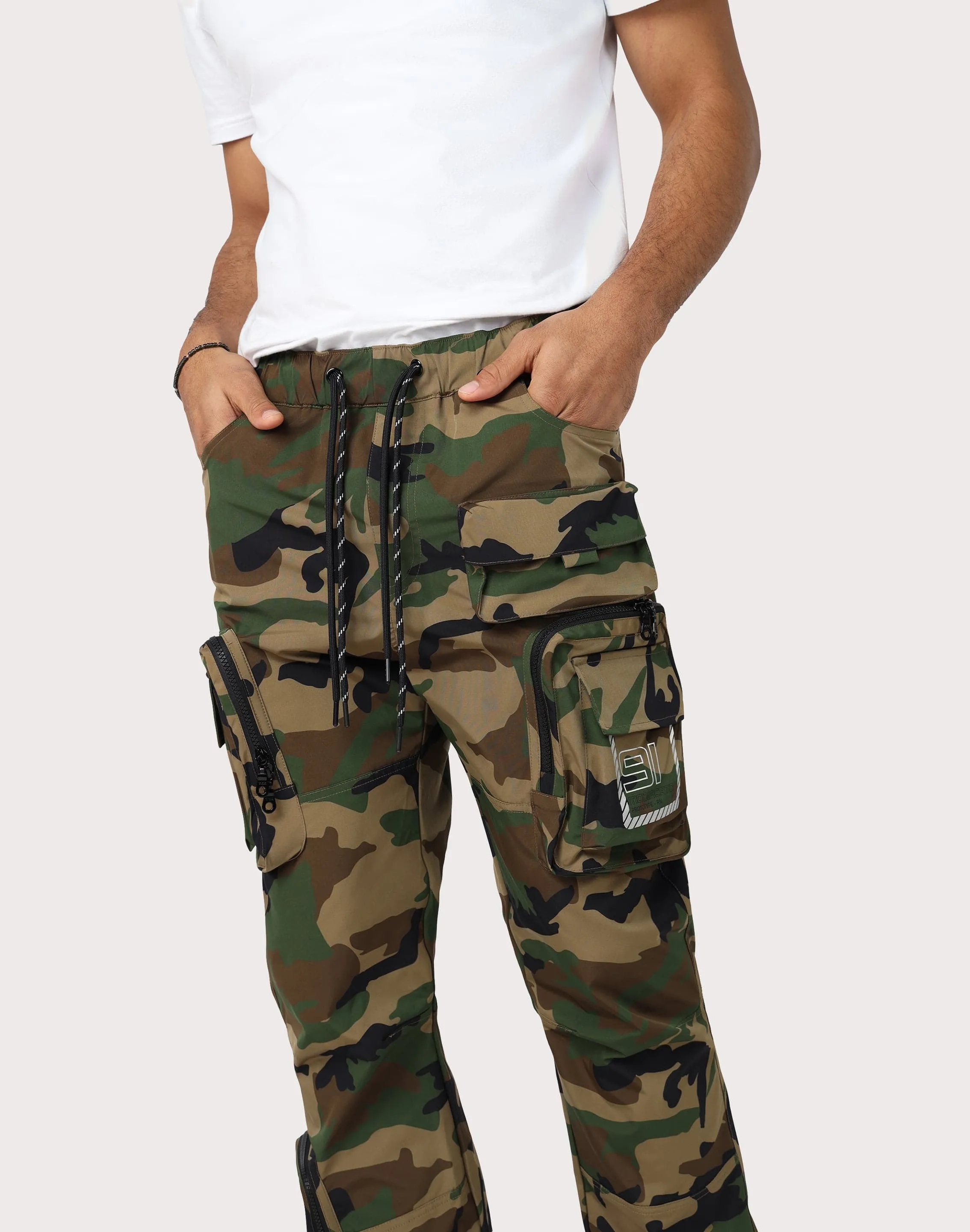 Grindhouse Utility Nylon Wood Camo Cargo Pants