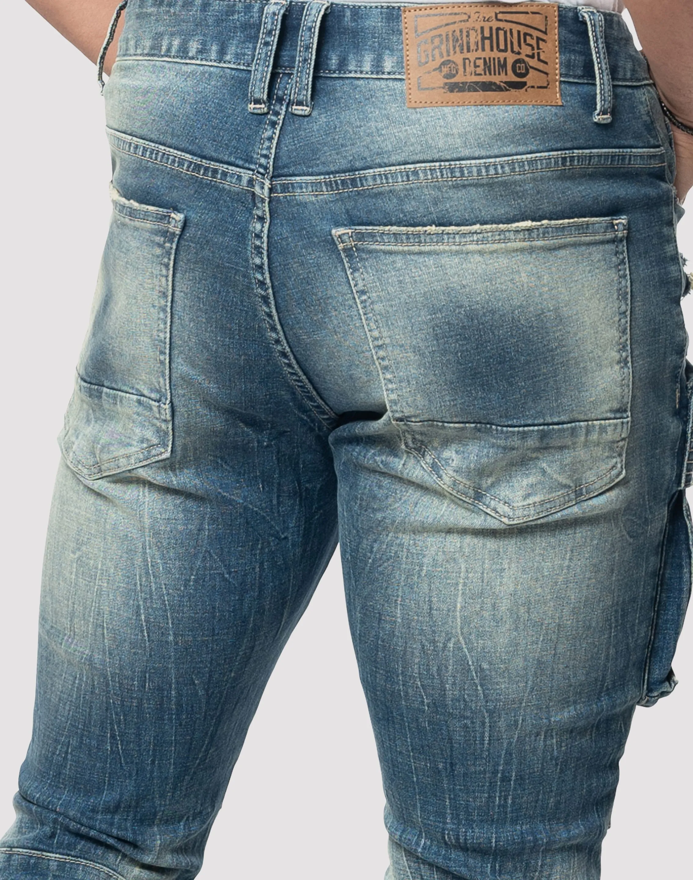 Grindhouse Utility Slim Fit Westport Blue Denim Jean