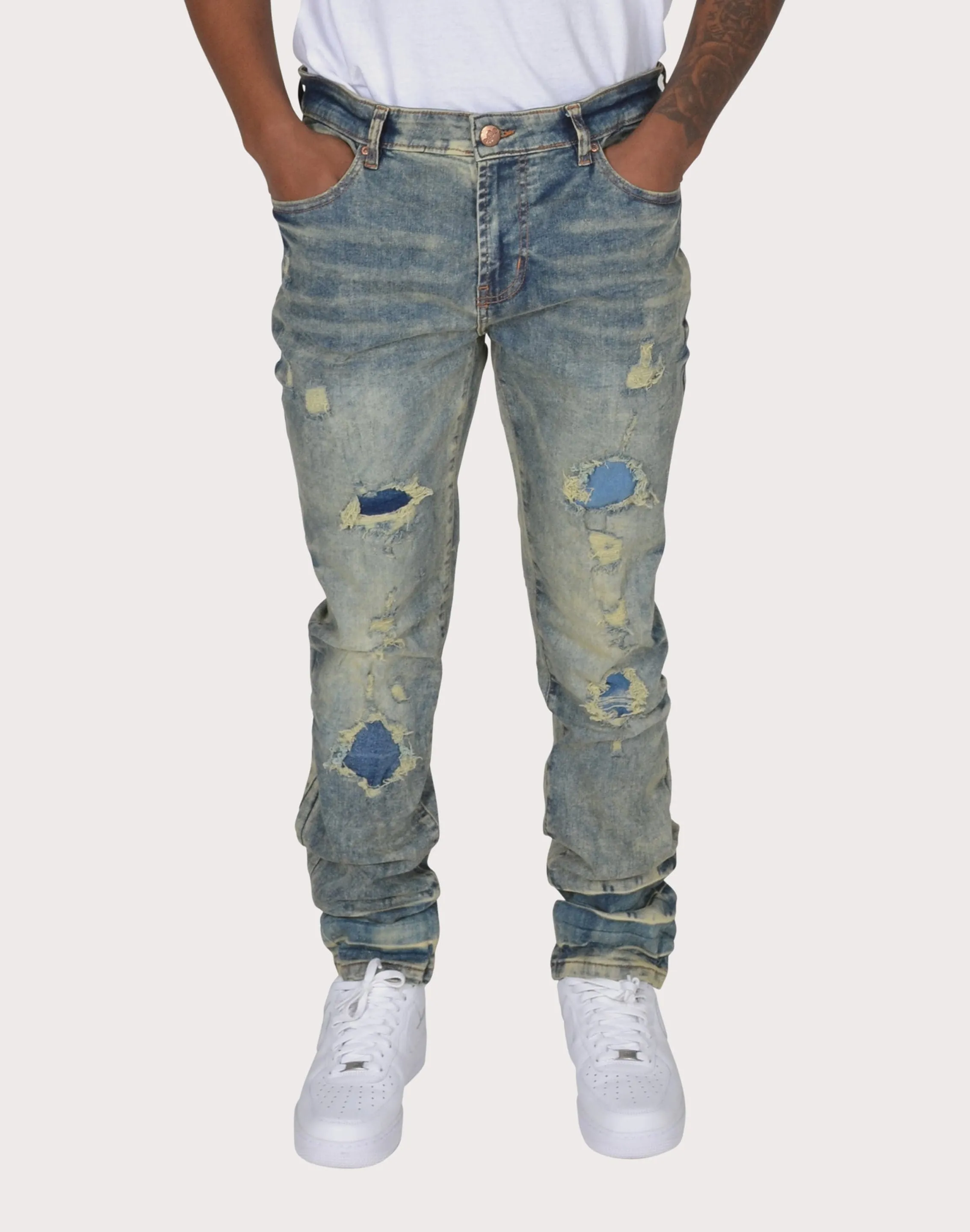 Grindhouse Vintage Heavy Rip N Repair Jeans