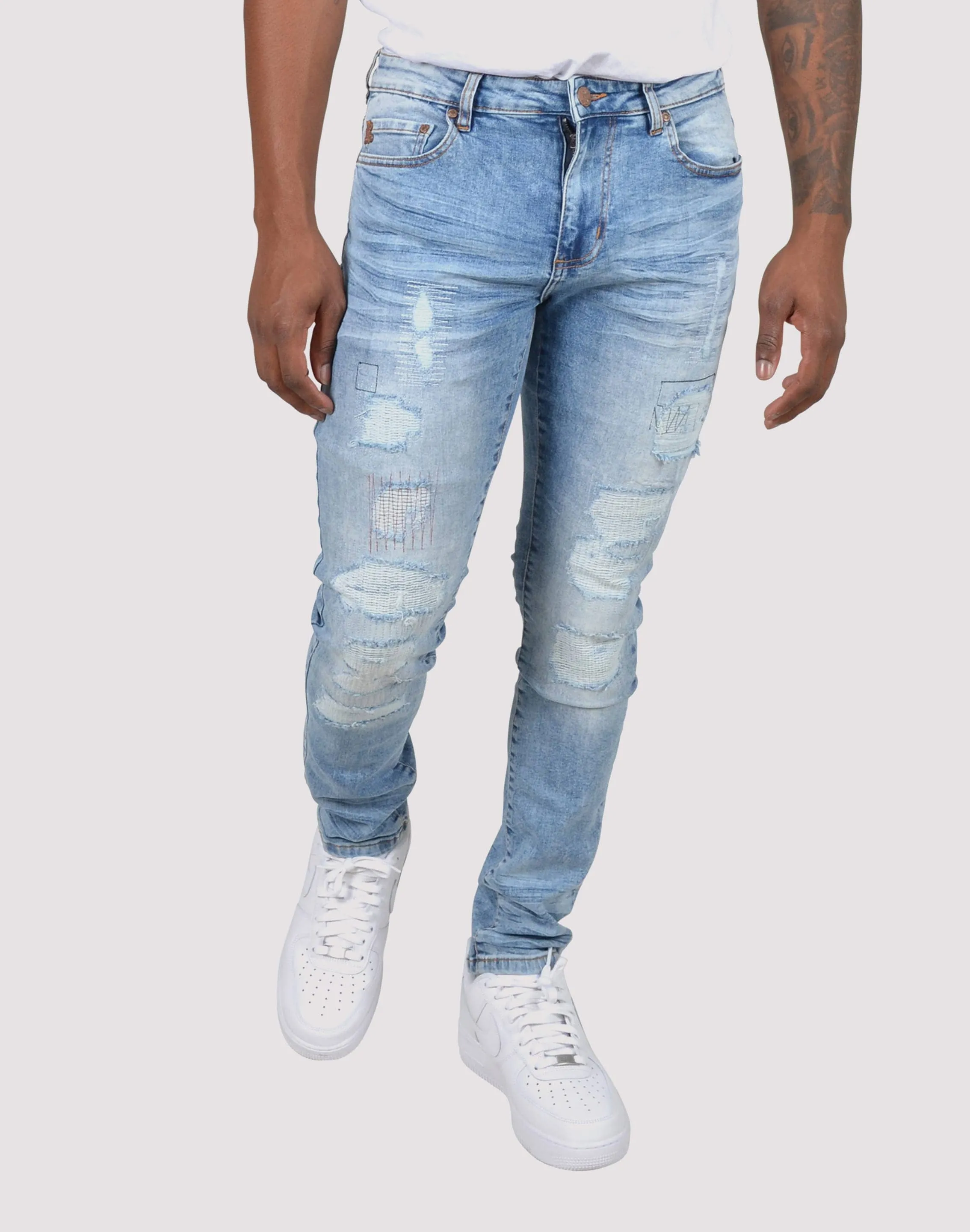 Grindhouse Vintage Rip N Repair Denim Jeans