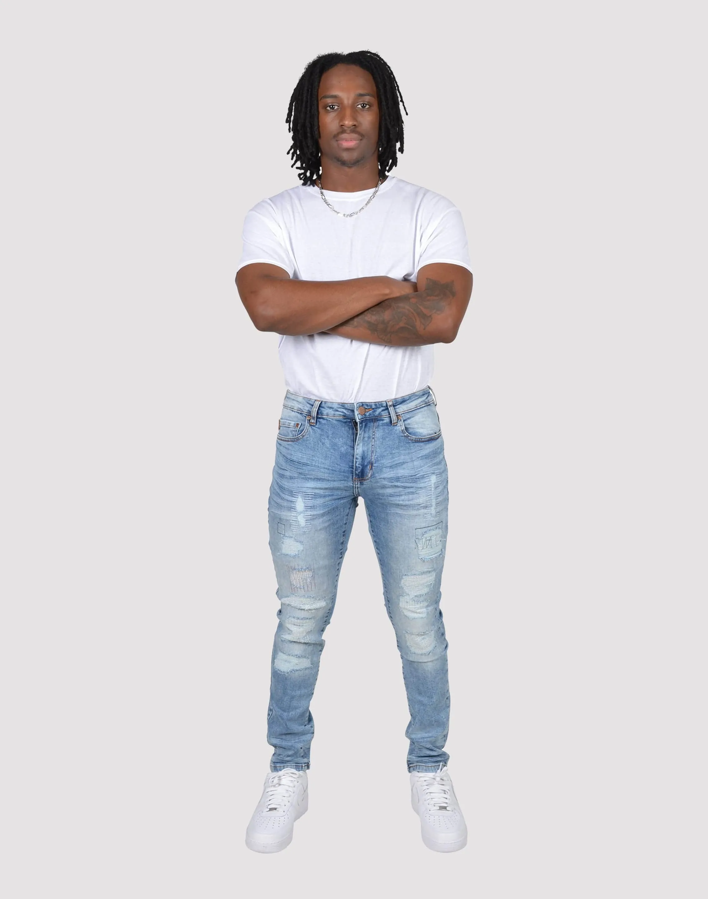 Grindhouse Vintage Rip N Repair Denim Jeans