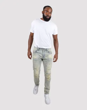 Grindhouse Vintage Wash Commercial Blue Denim Jeans