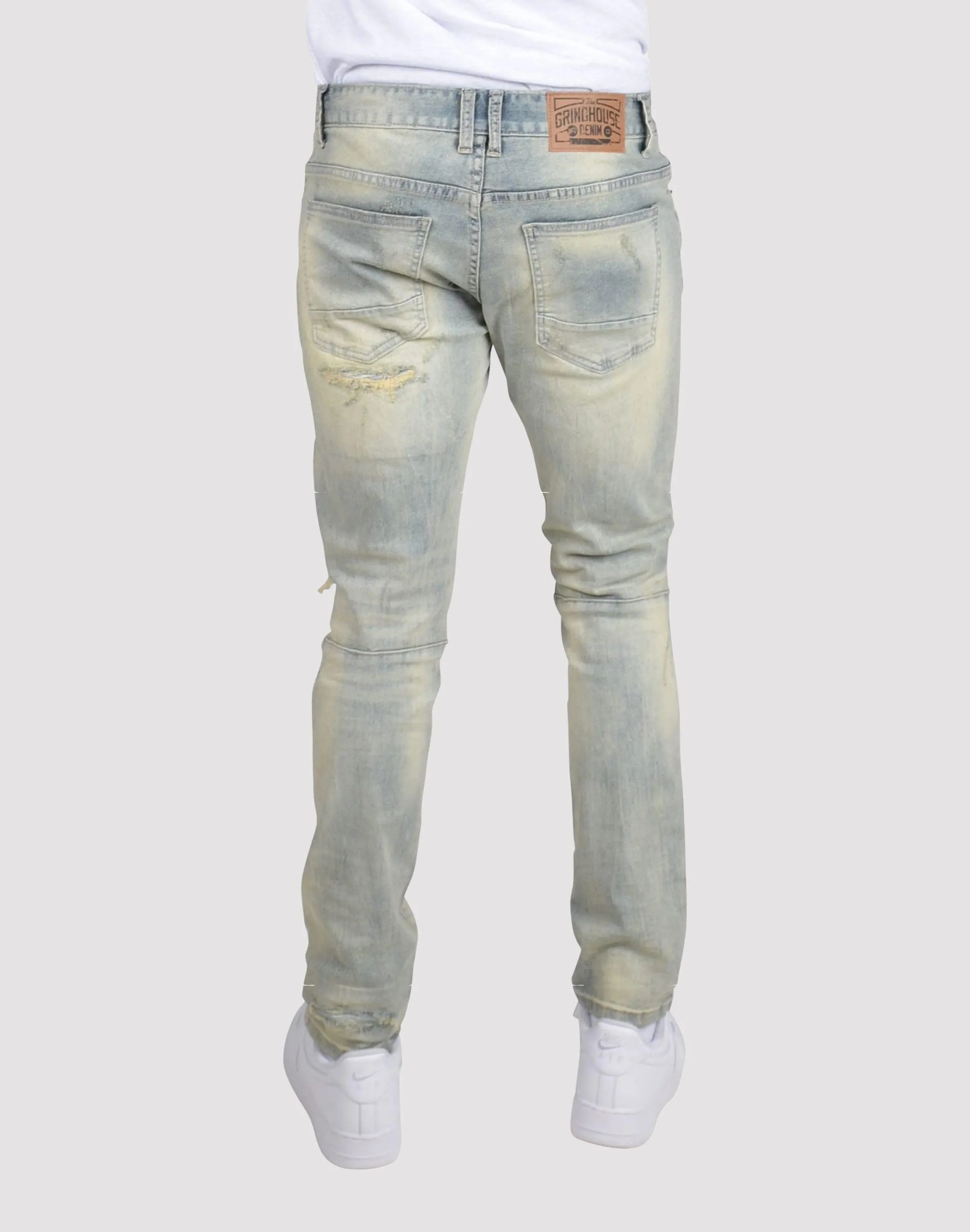 Grindhouse Vintage Wash Commercial Blue Denim Jeans