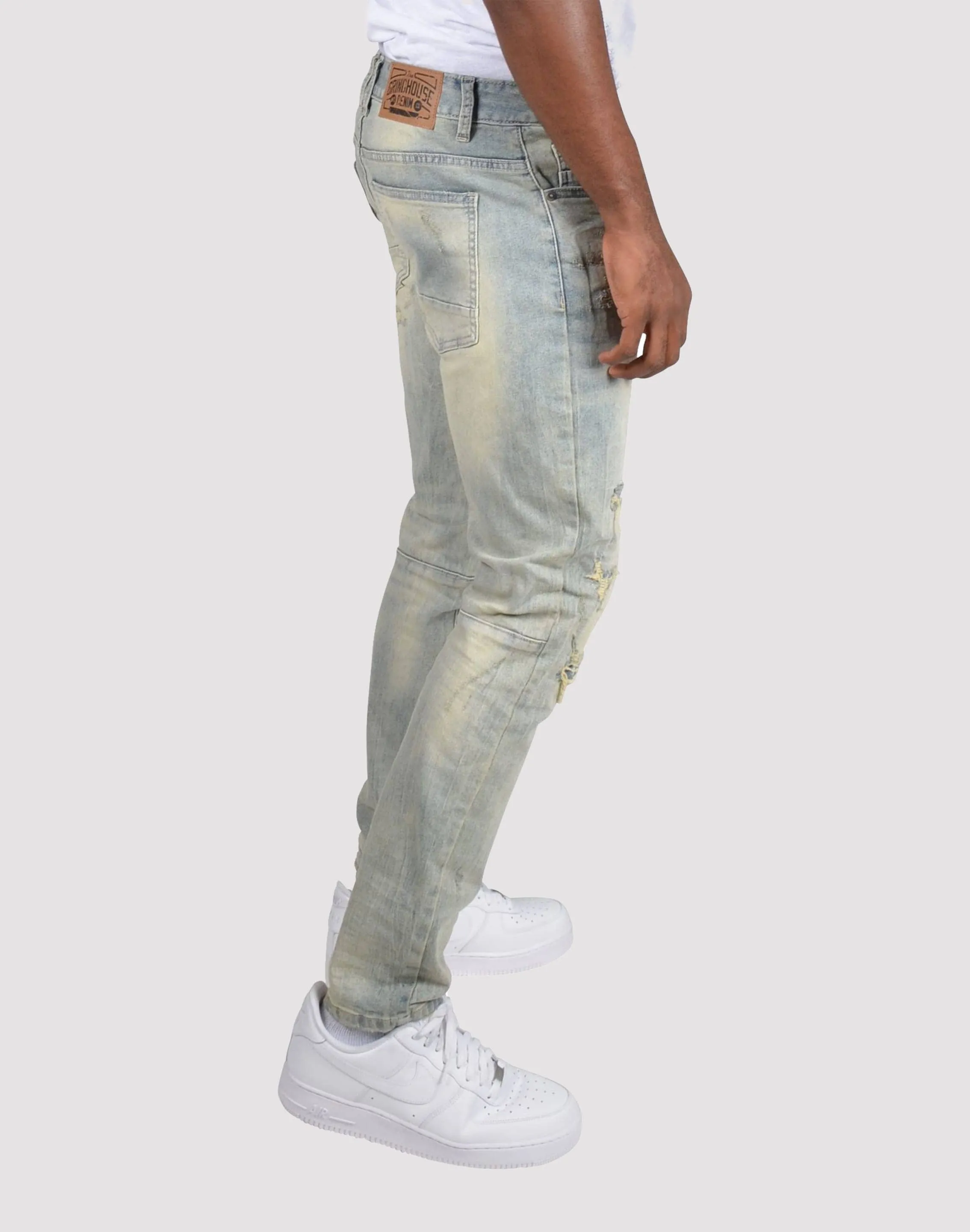 Grindhouse Vintage Wash Commercial Blue Denim Jeans