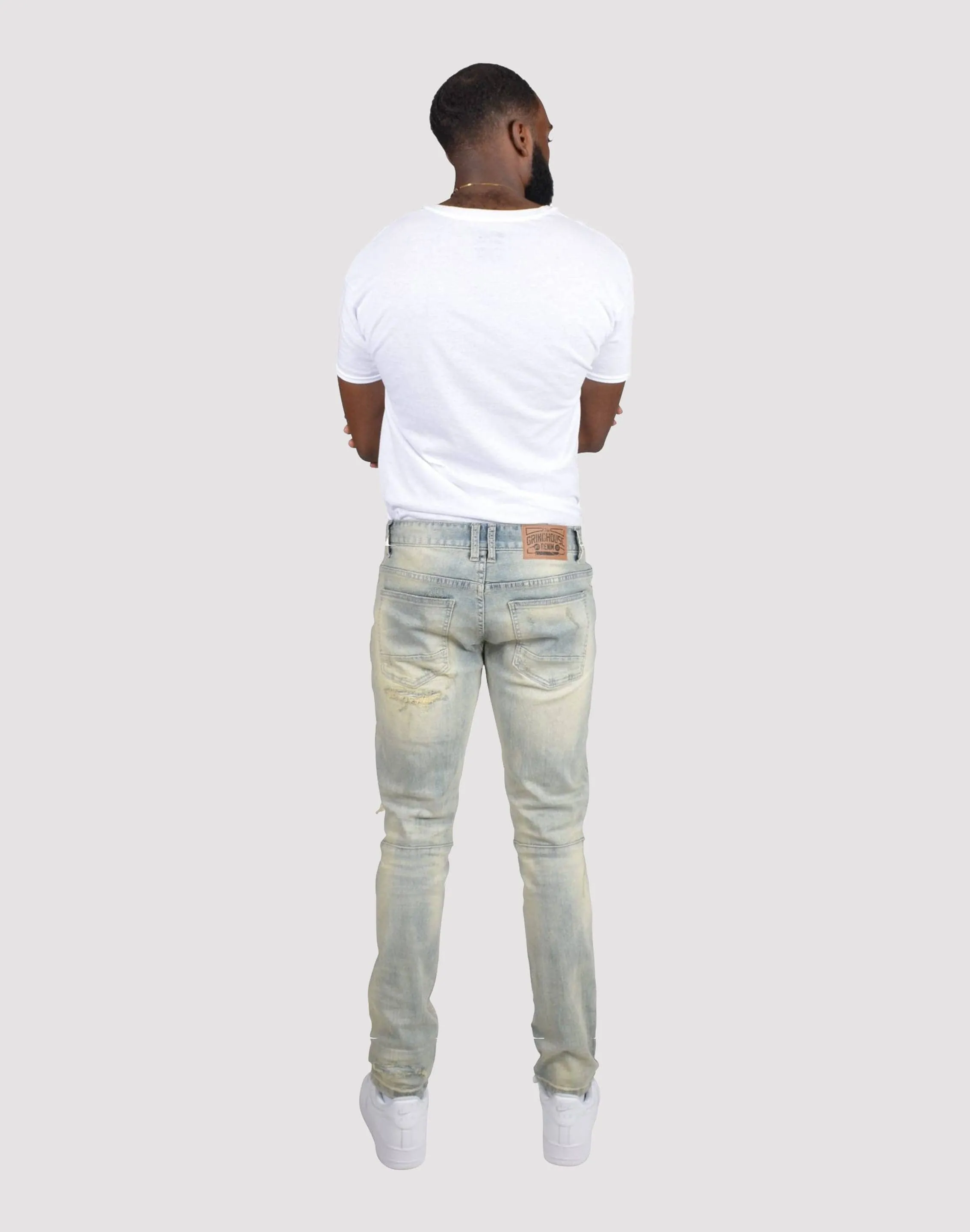 Grindhouse Vintage Wash Commercial Blue Denim Jeans