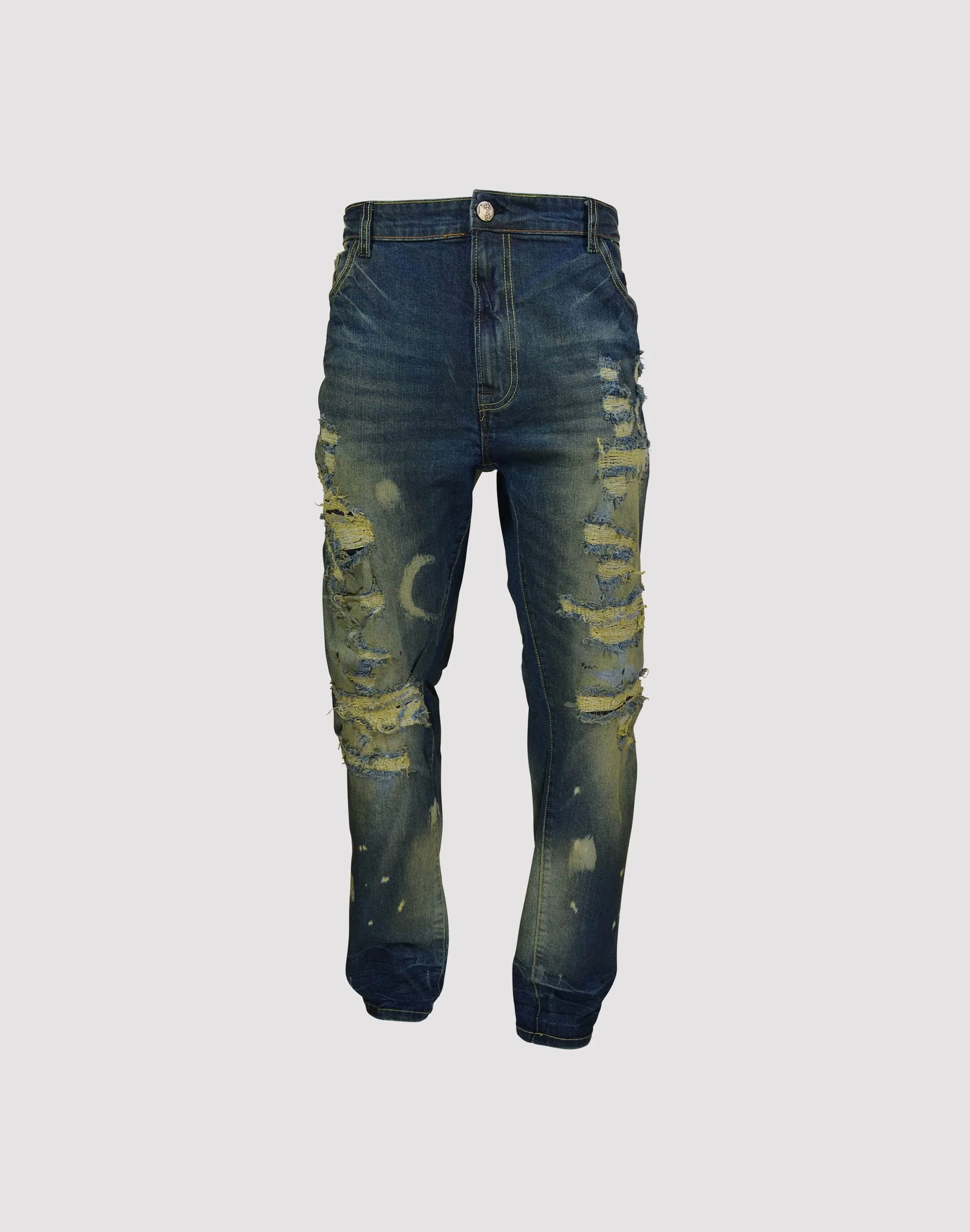 Grindhouse Washed Ripped Slim Fit Jeans
