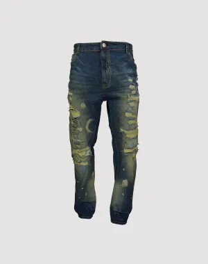 Grindhouse Washed Ripped Slim Fit Jeans