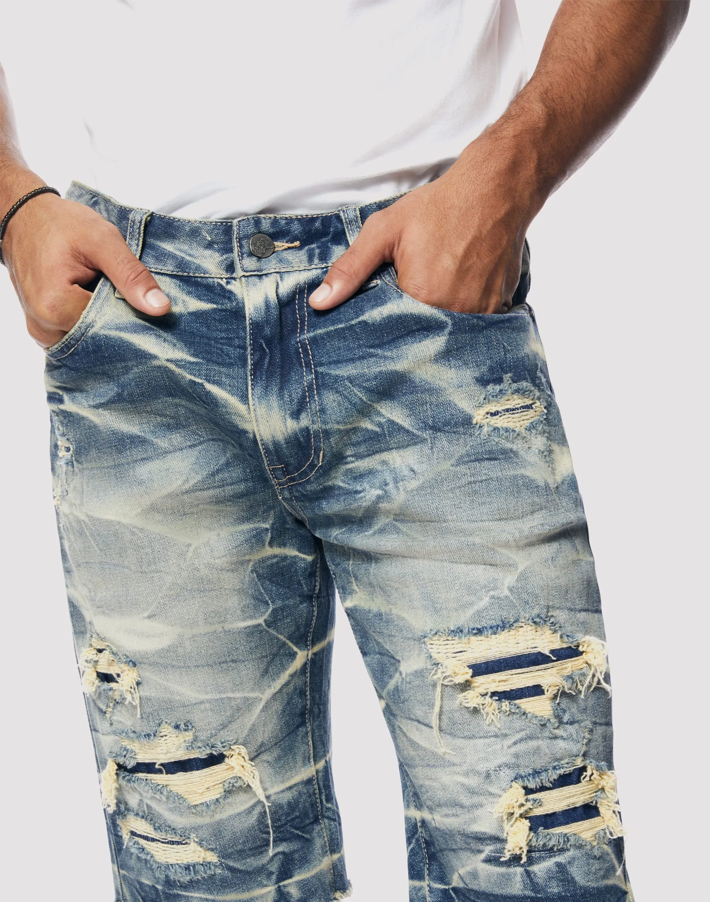 Grindhouse Westport Blue Essential Denim Shorts