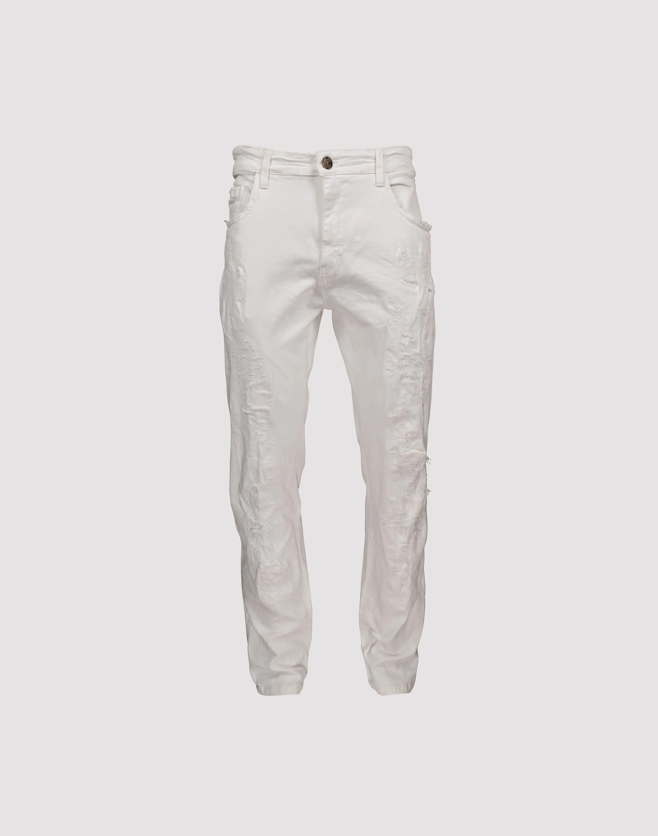 Grindhouse White Rip N Repair Denim Jeans