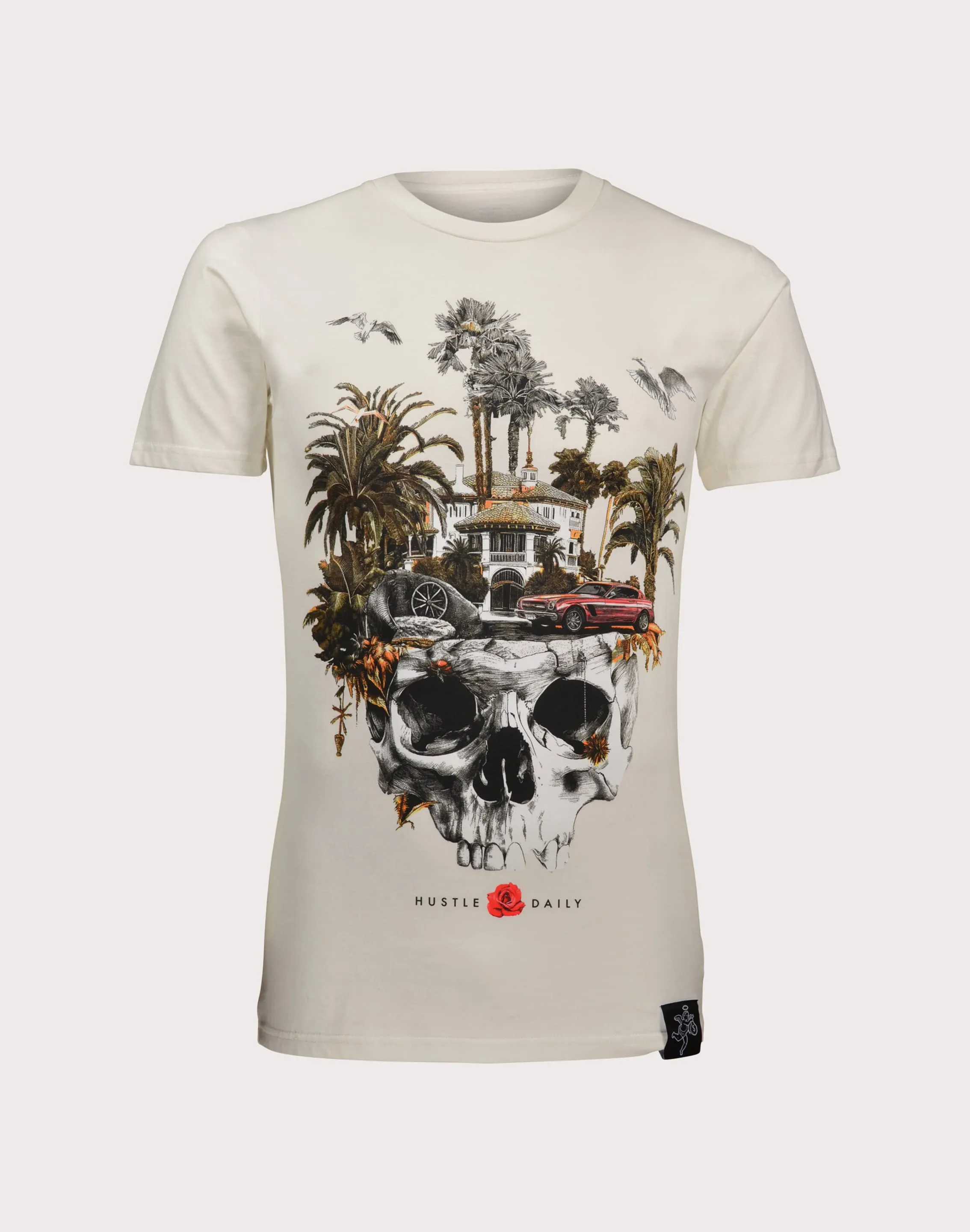 HASTAMUERTE LLC Hasta Muerte Masion Skull Natural Tee