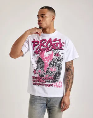 Heads or Tails Pray 4 Peace Tee