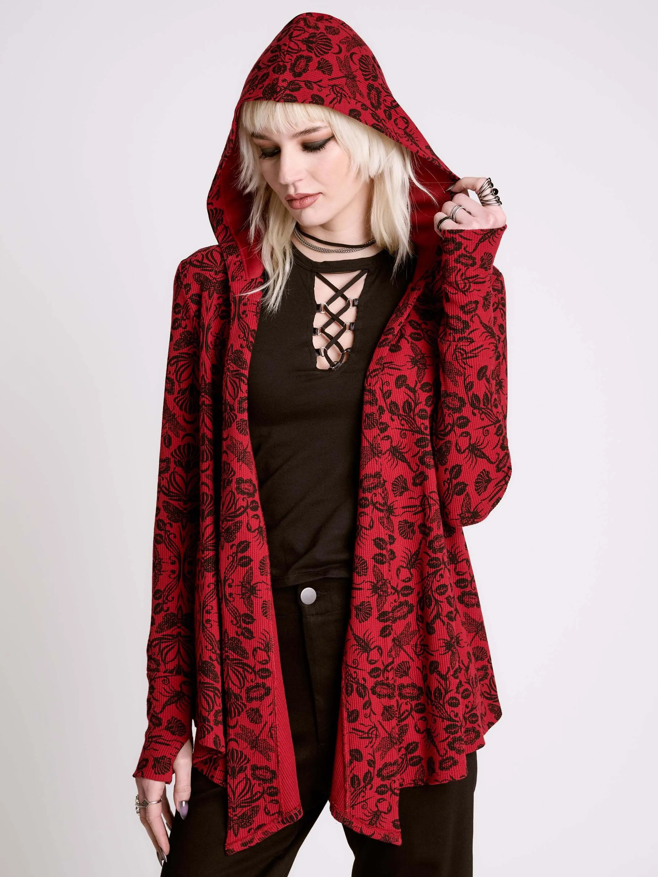 Hooded Thermal Cardigan