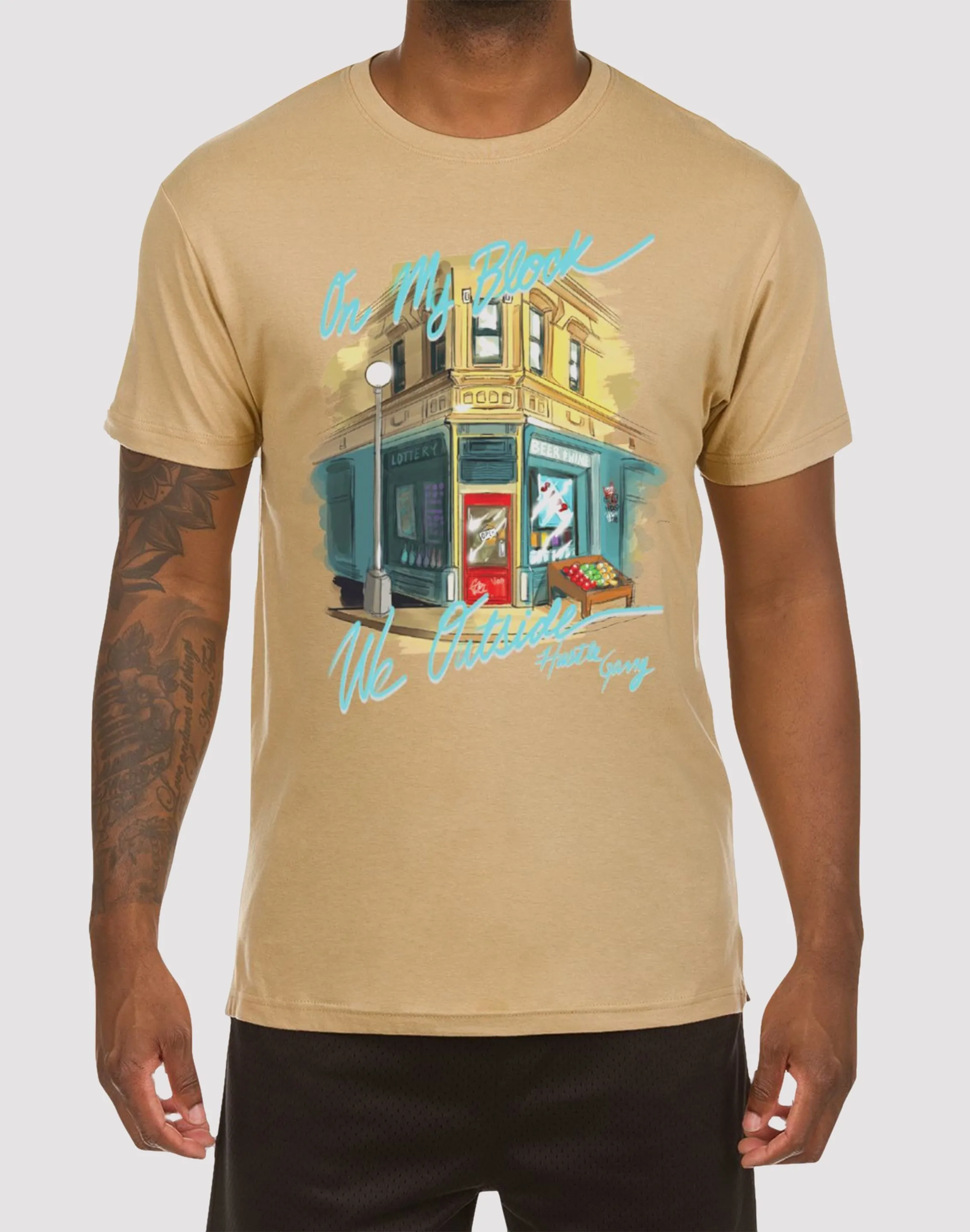 Hustle Gang Chop Cheese Sand Tee