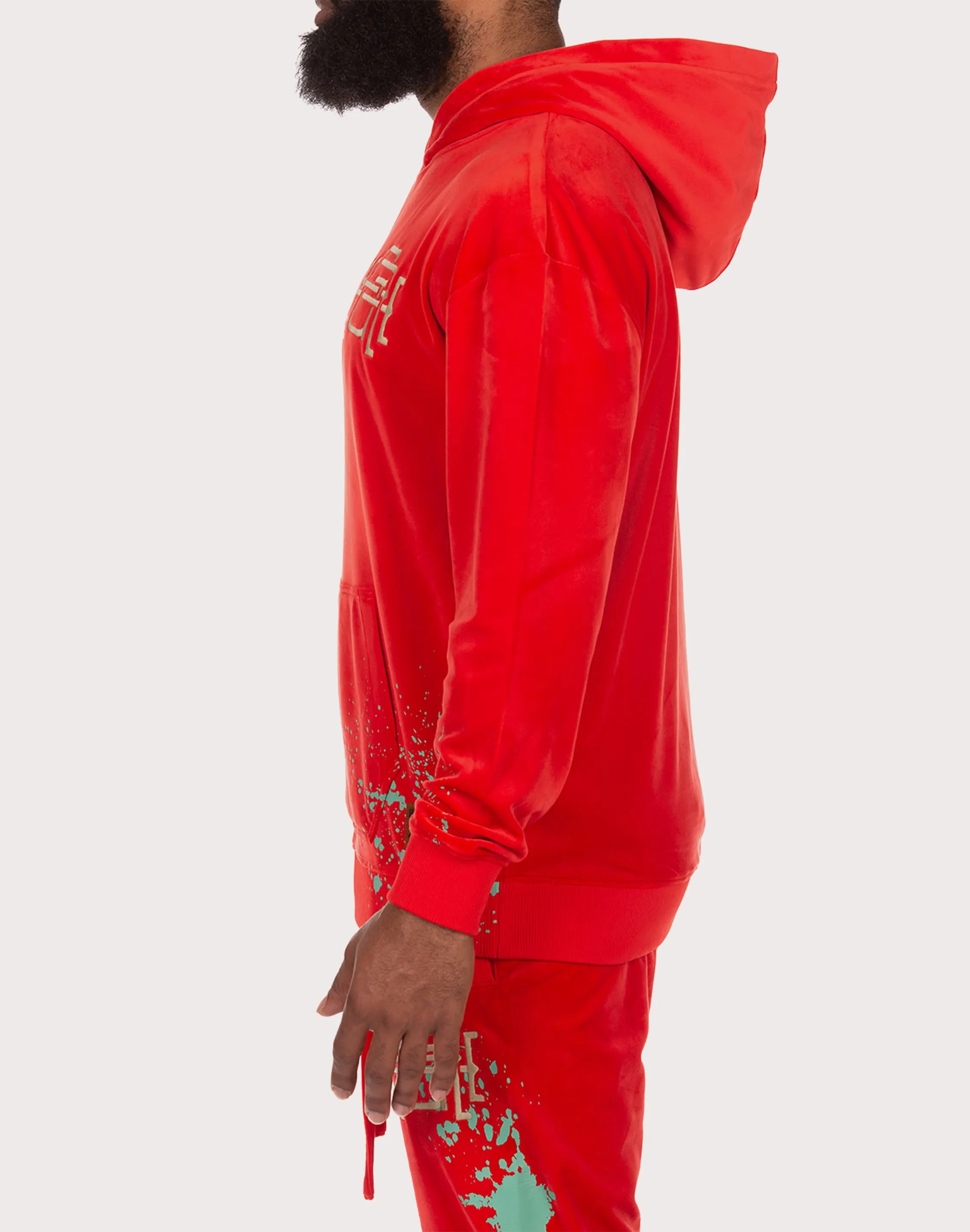Hustle Gang Effortless Red Hoodie