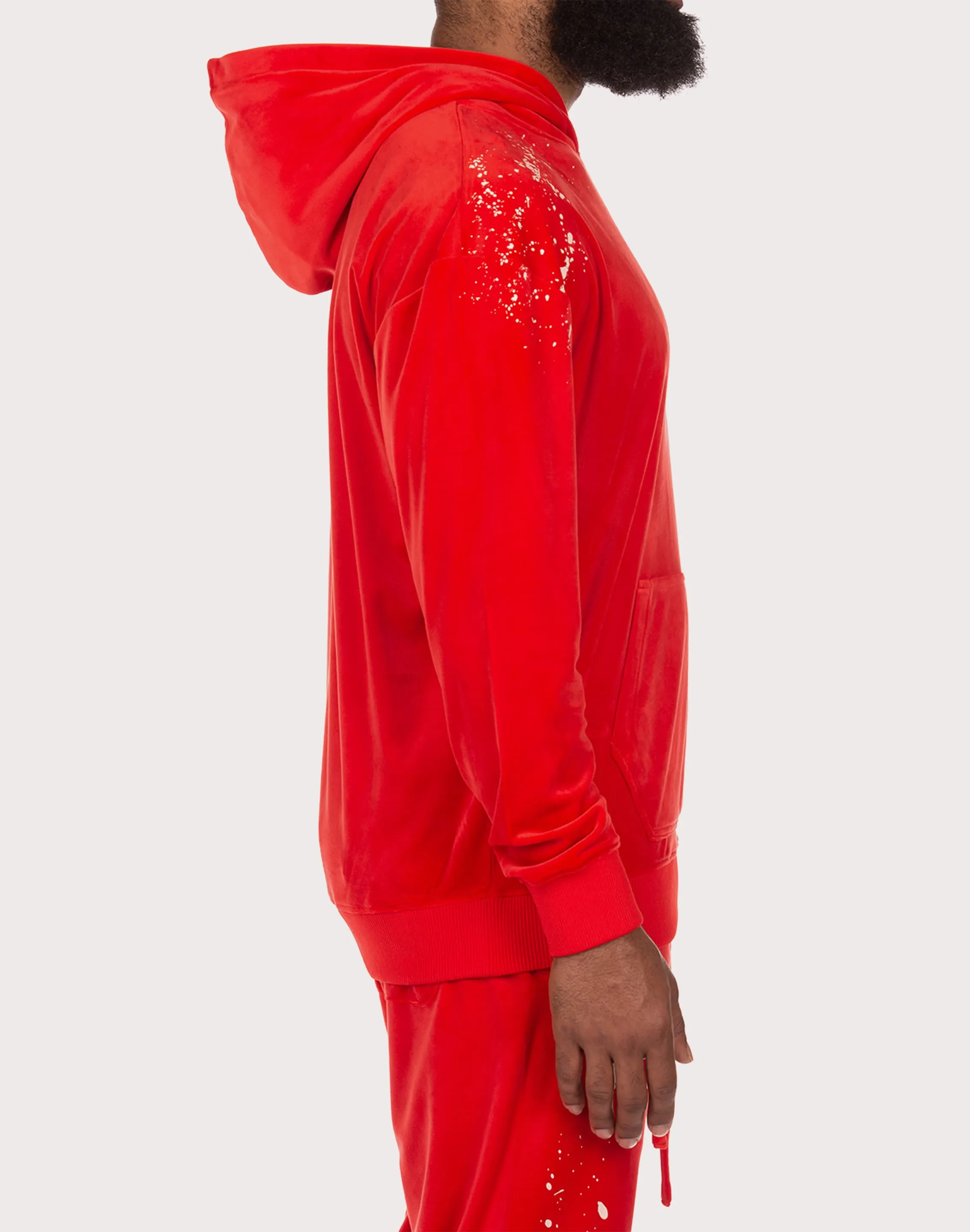 Hustle Gang Effortless Red Hoodie