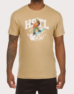 Hustle Gang Fresh Powder Cream Tee