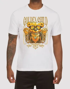Hustle Gang Golden Child White Tee