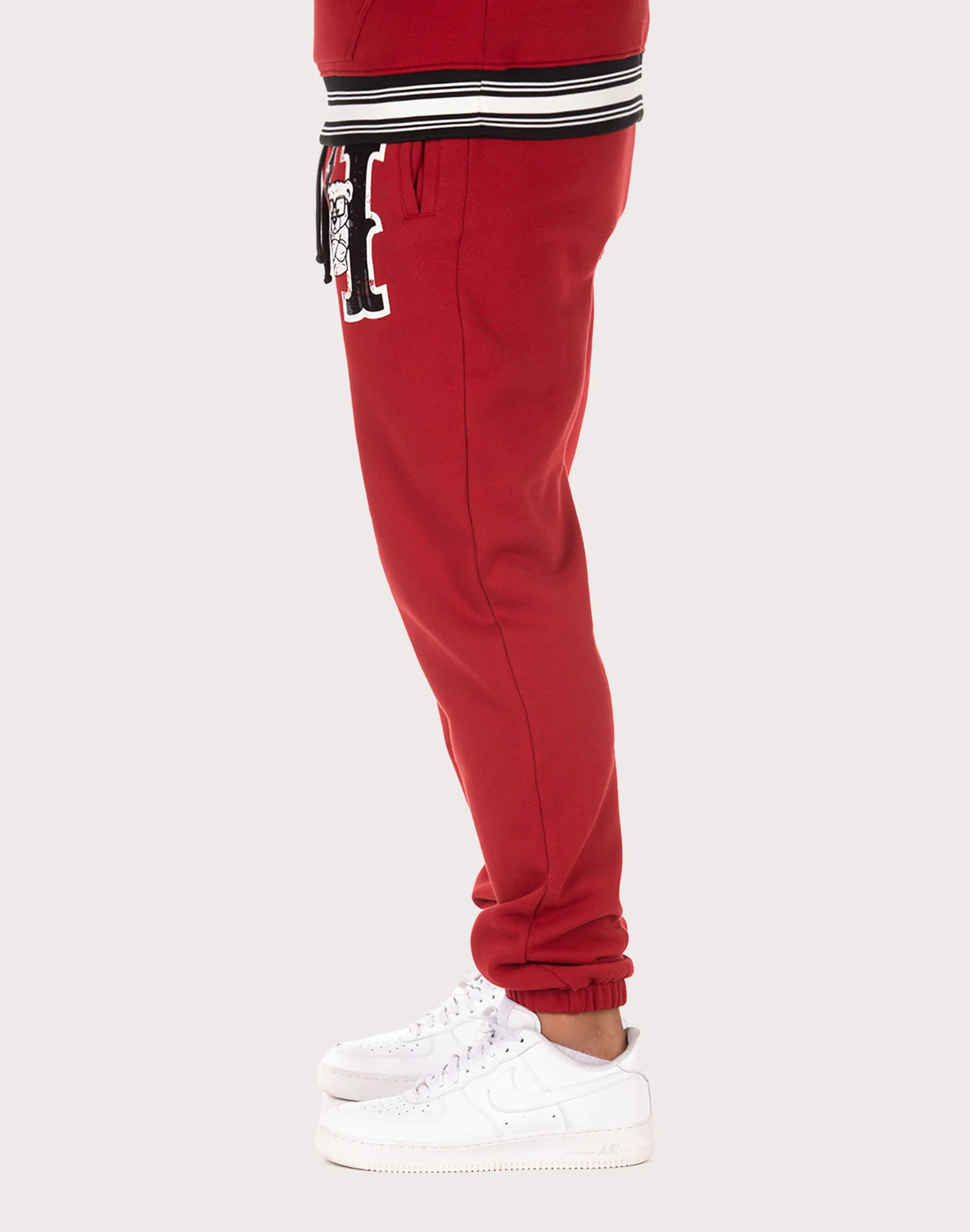 Hustle Gang Local Fleece Red Pants