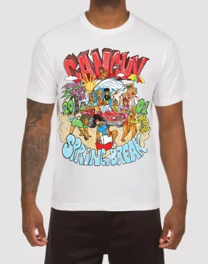 Hustle Gang Spring Break White Tee