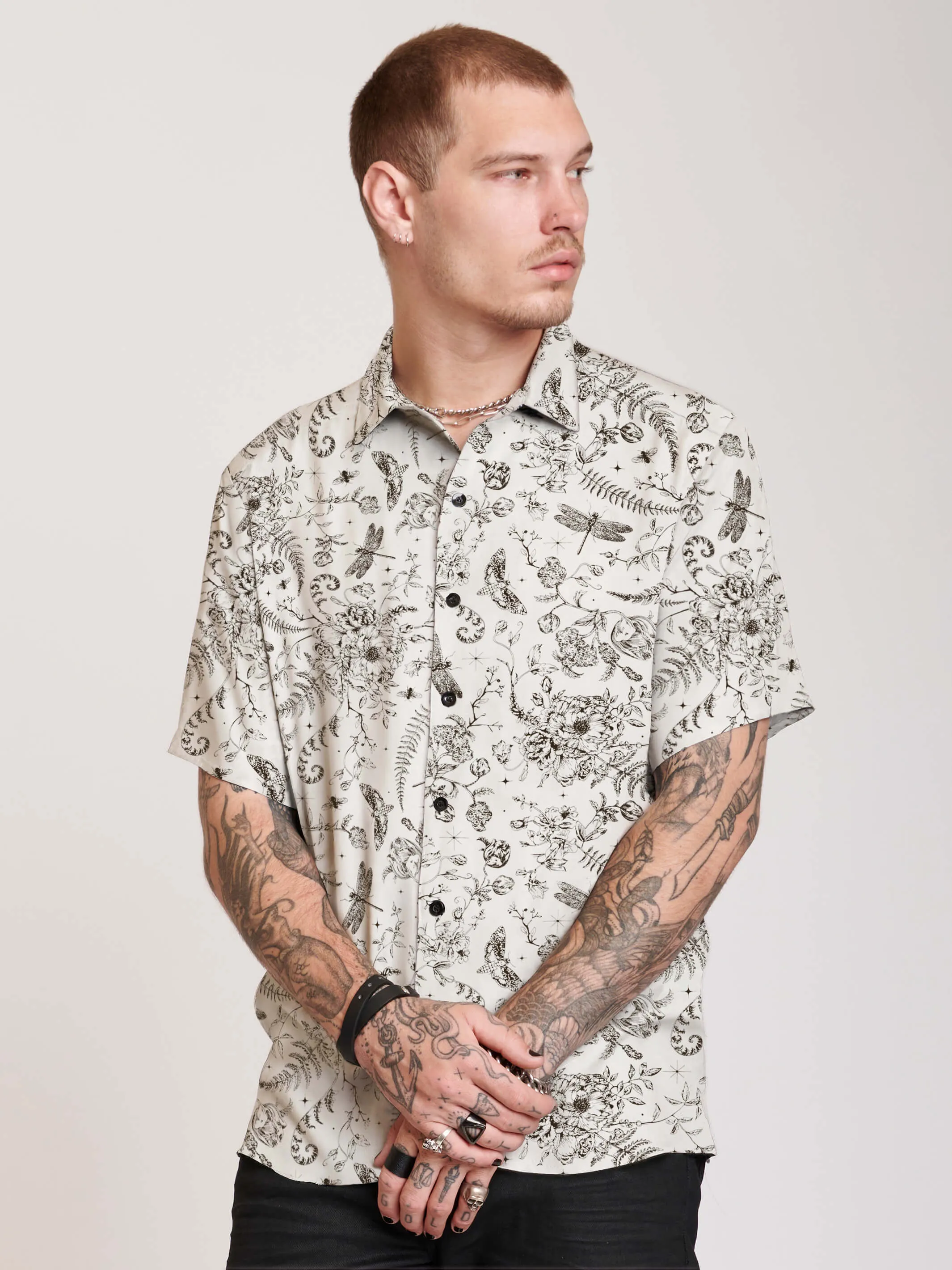 Ivory Victorian Button Up