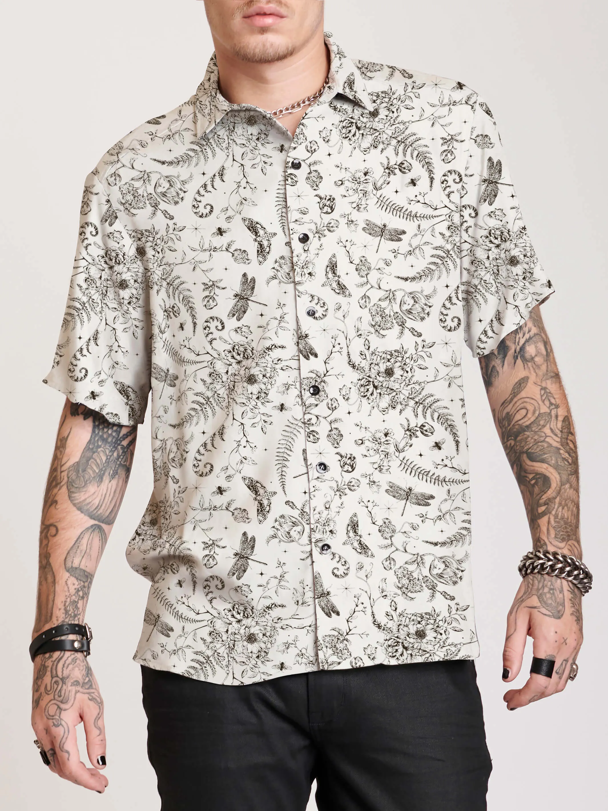 Ivory Victorian Button Up
