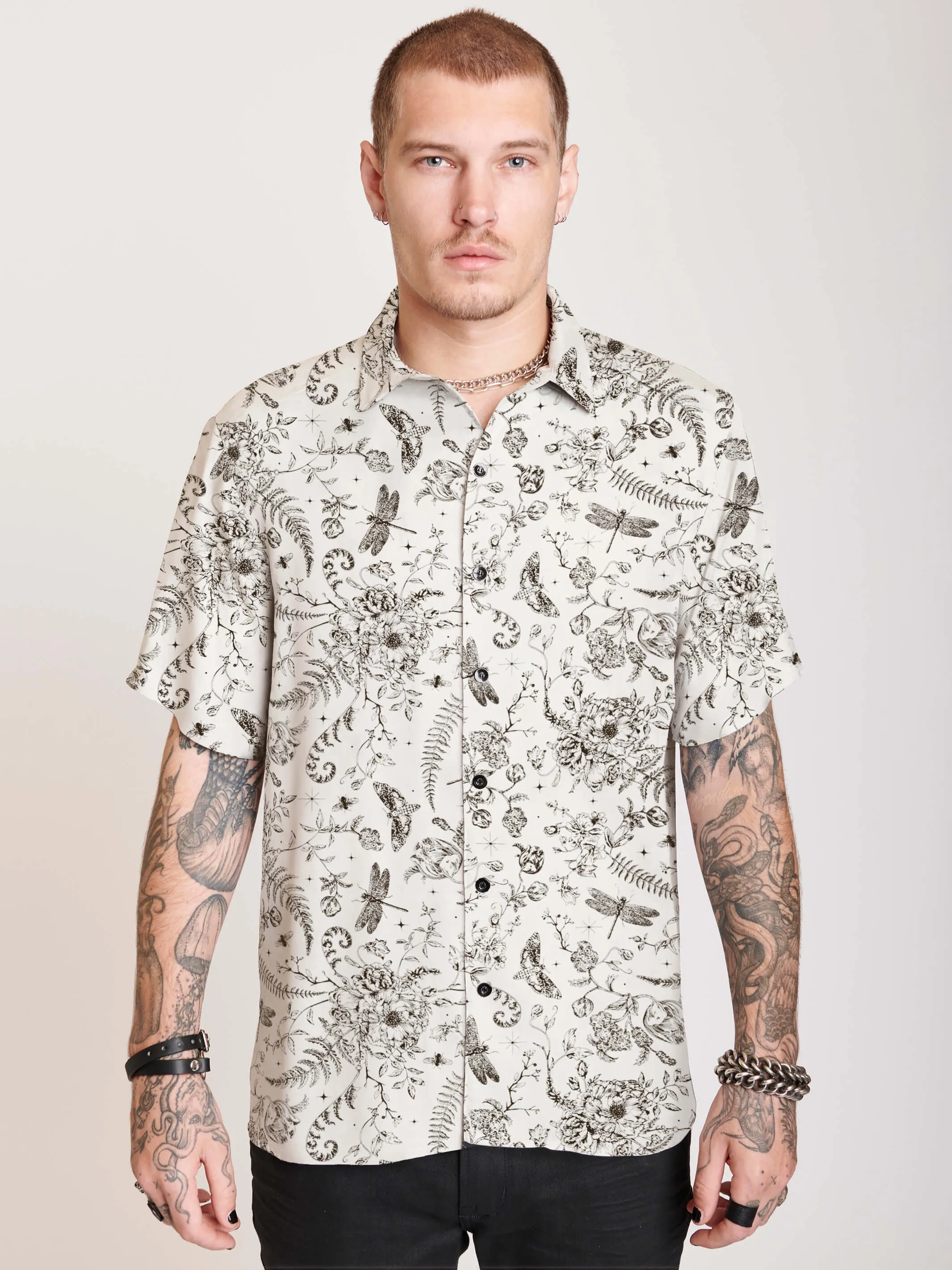 Ivory Victorian Button Up