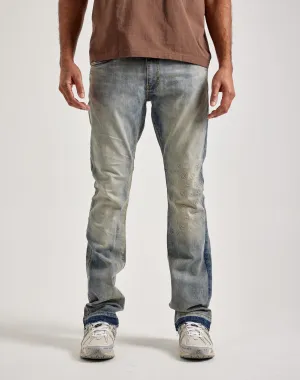 Jordan Craig Embossed Stacked Flare Denim Jeans