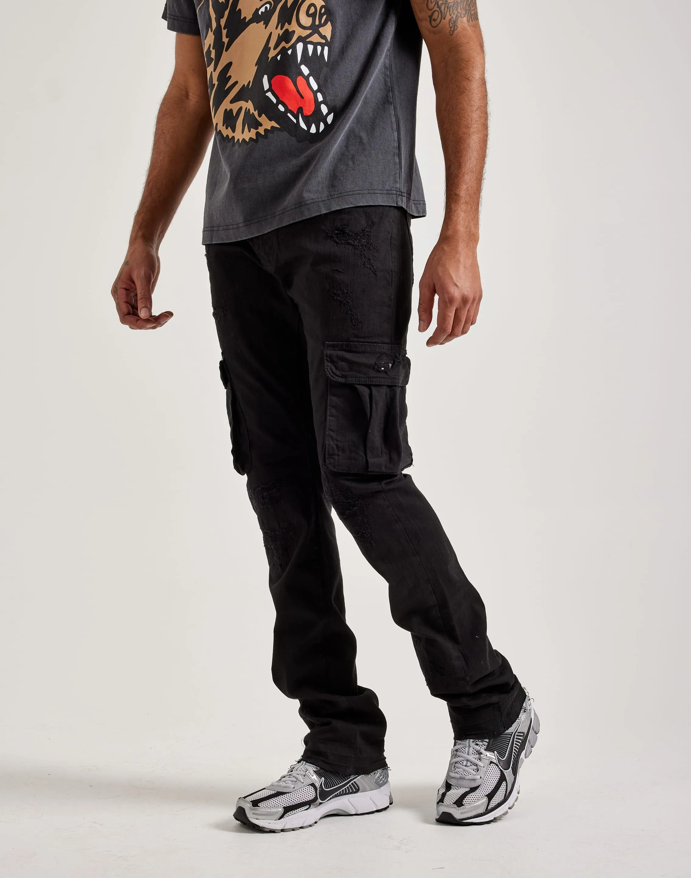Jordan Craig Stacked Flare Denim Jeans