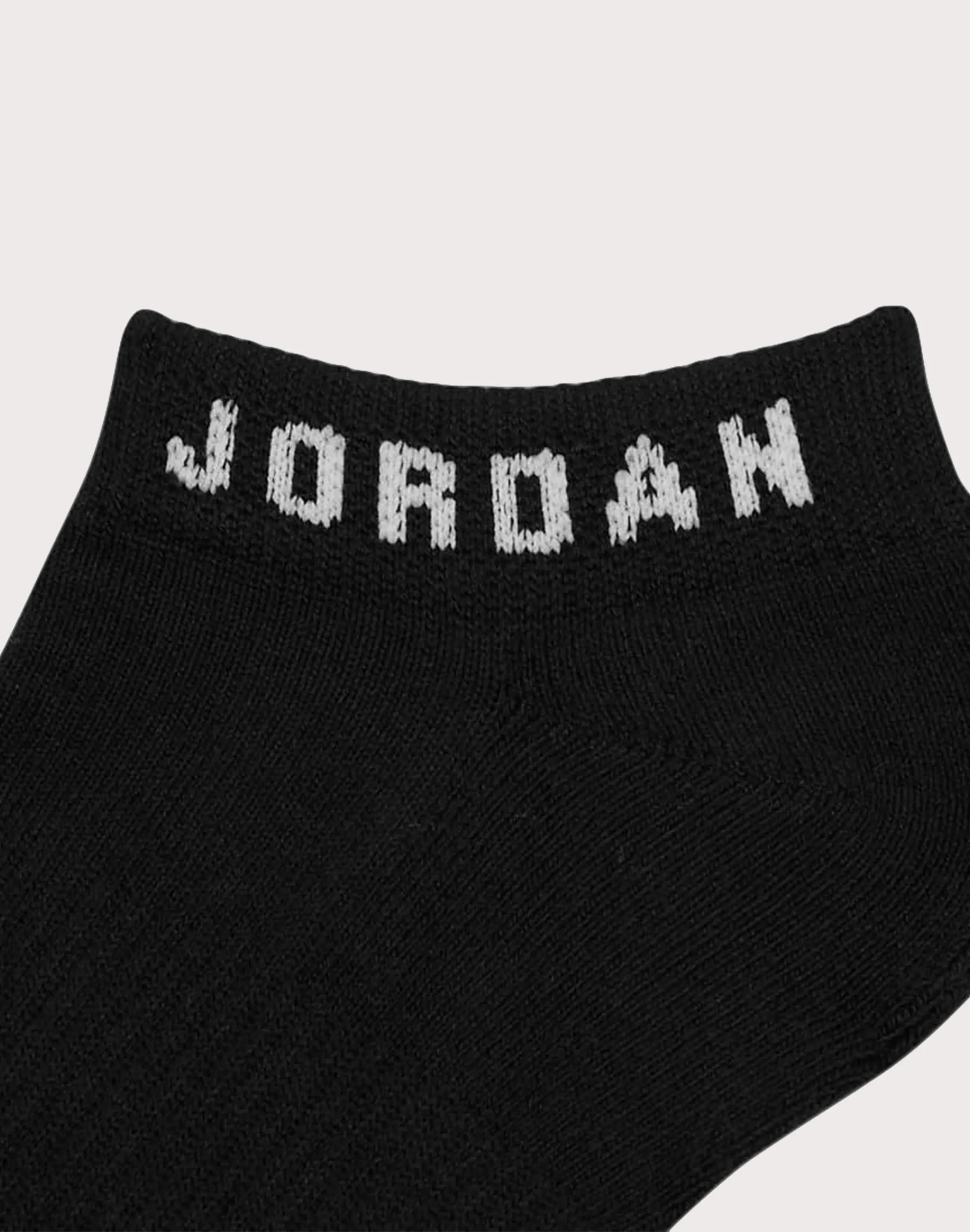 Jordan Everyday No-Show Black Socks (3 Pairs)